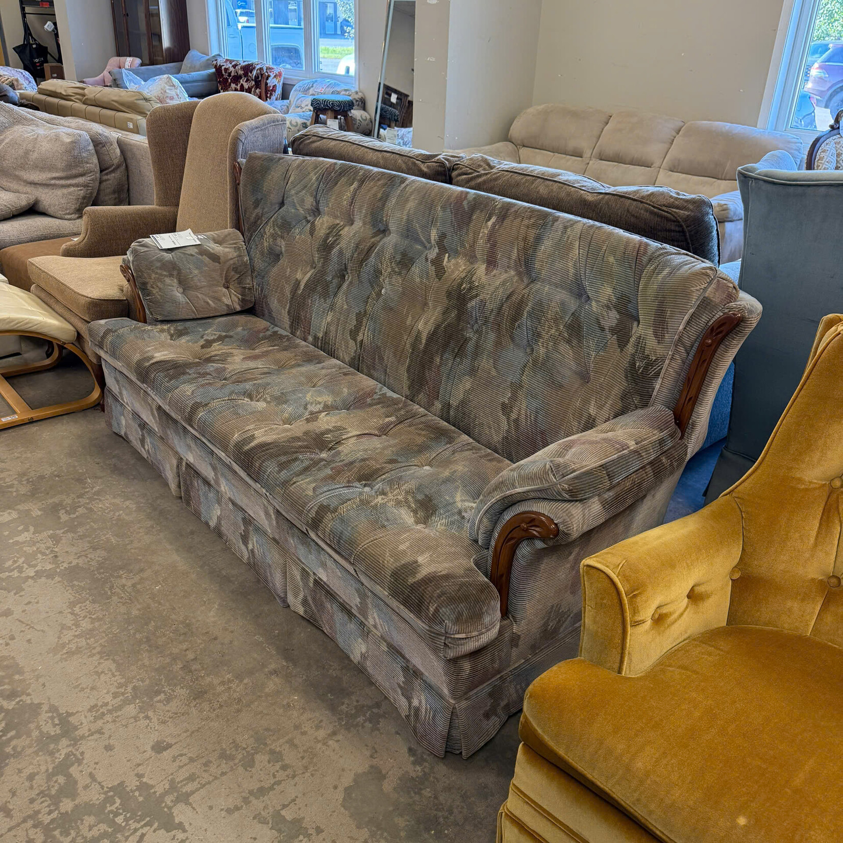 Highback 70s Multicolor Couch