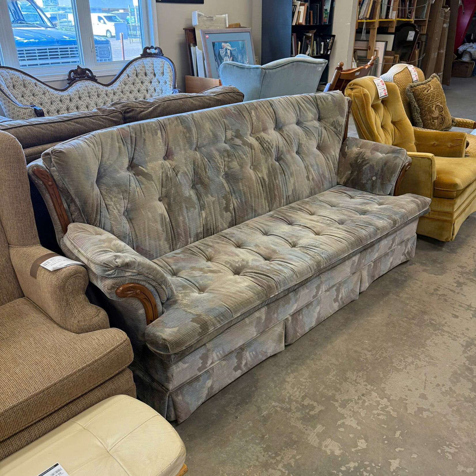Highback 70s Multicolor Couch