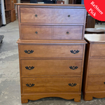 5 Drawer Wooden Dresser