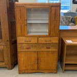 Wooden Kitchen Cabinet With Glass Door