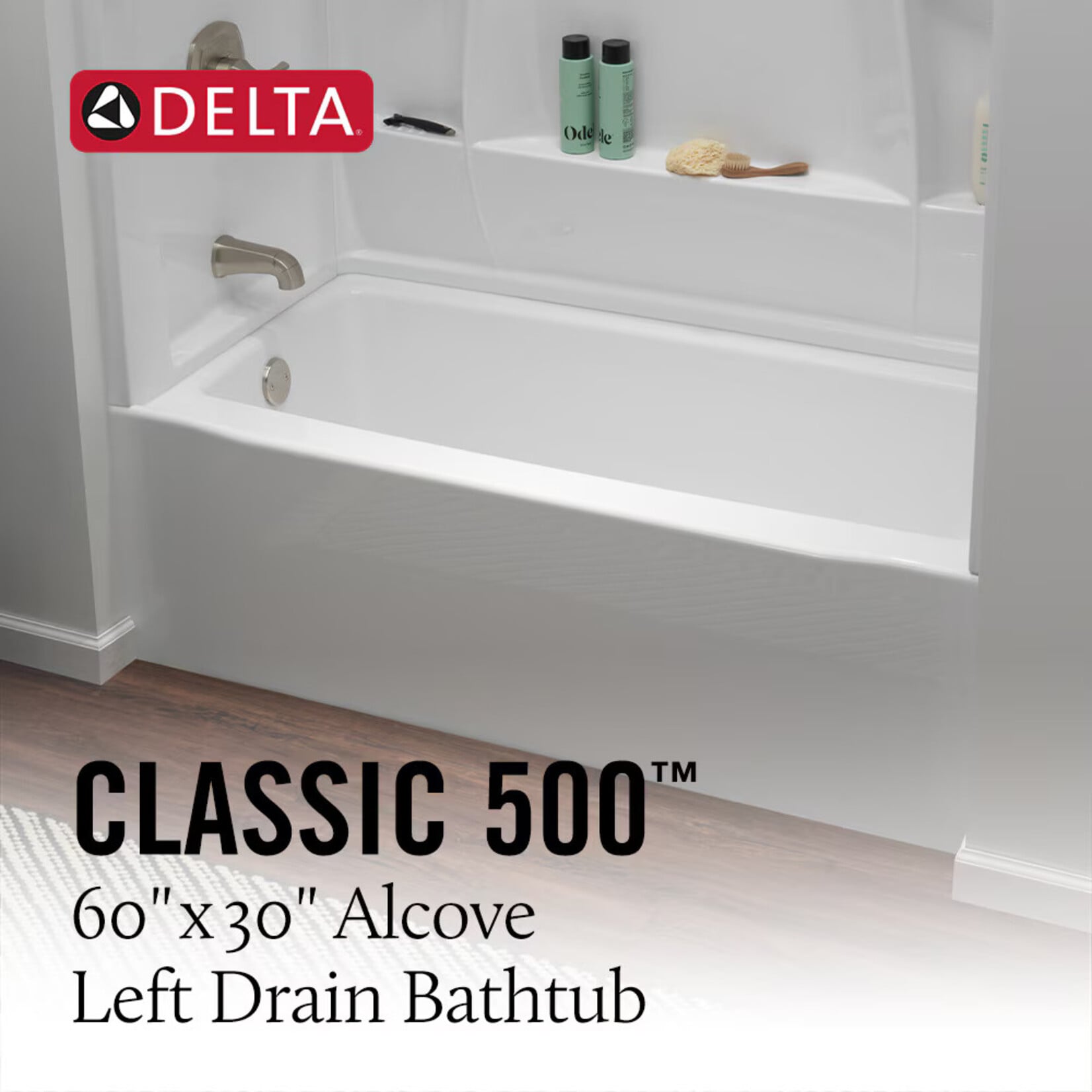 60"x30" Left Drain Bath Tub