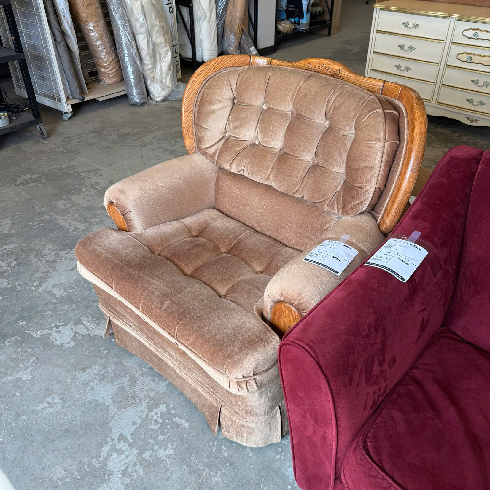 Button Tufted Armchair