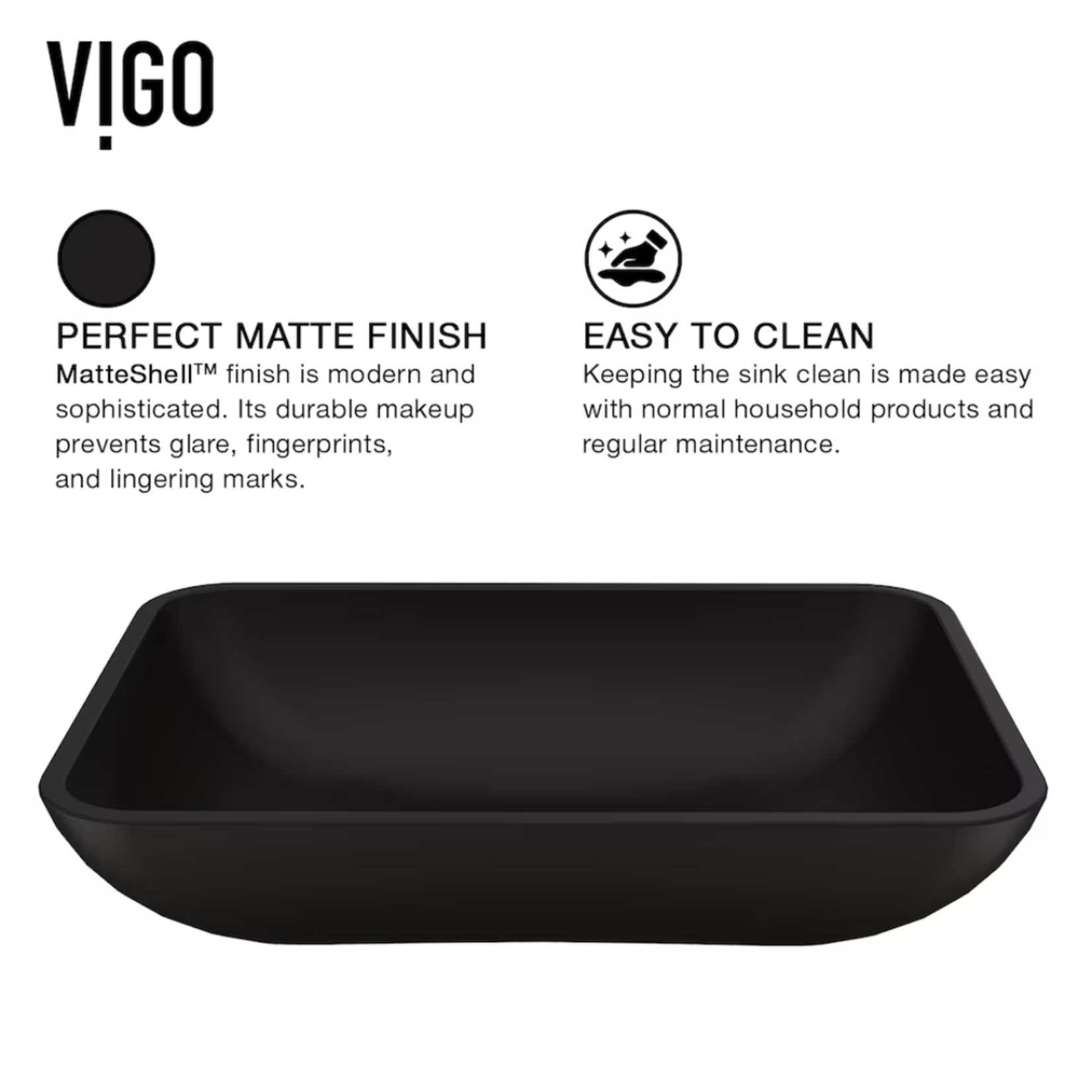 Vigo Matte Black Vesell Bowl