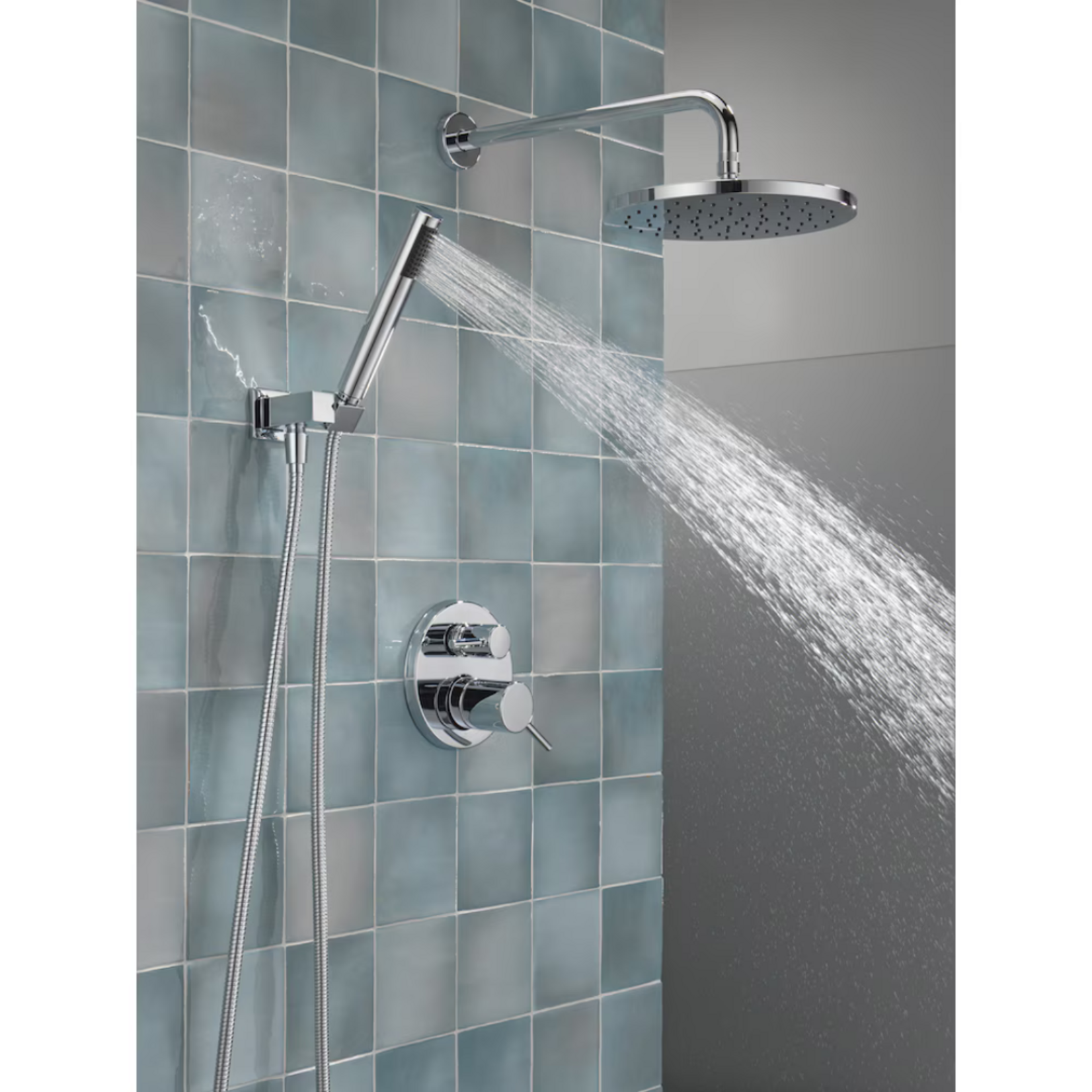 Delta Round Shower Kit-Faucet