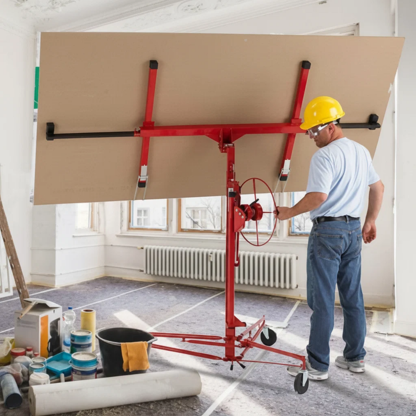 Red Drywall Lift