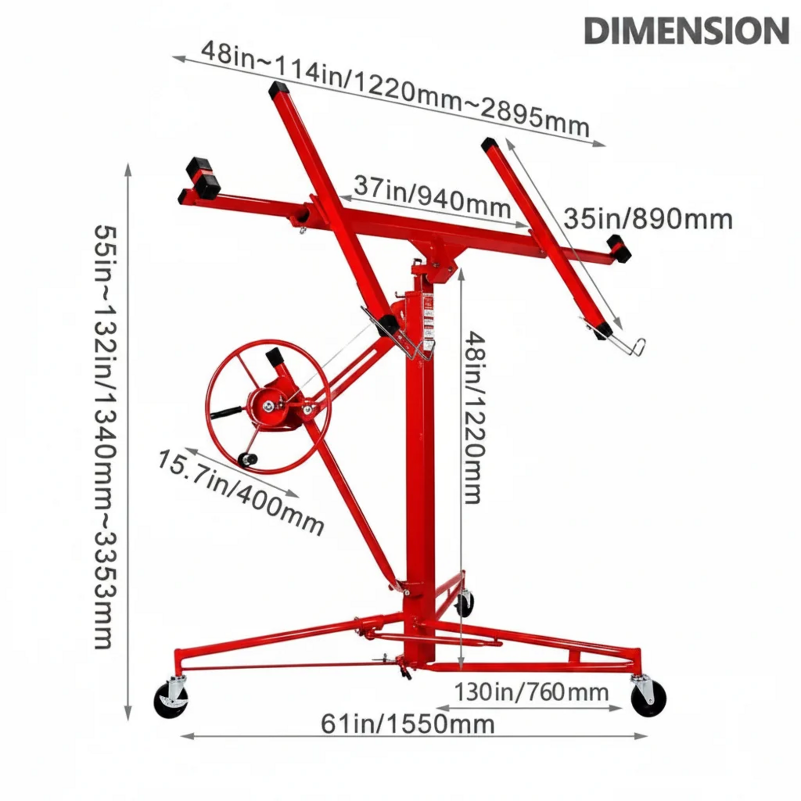 Red Drywall Lift