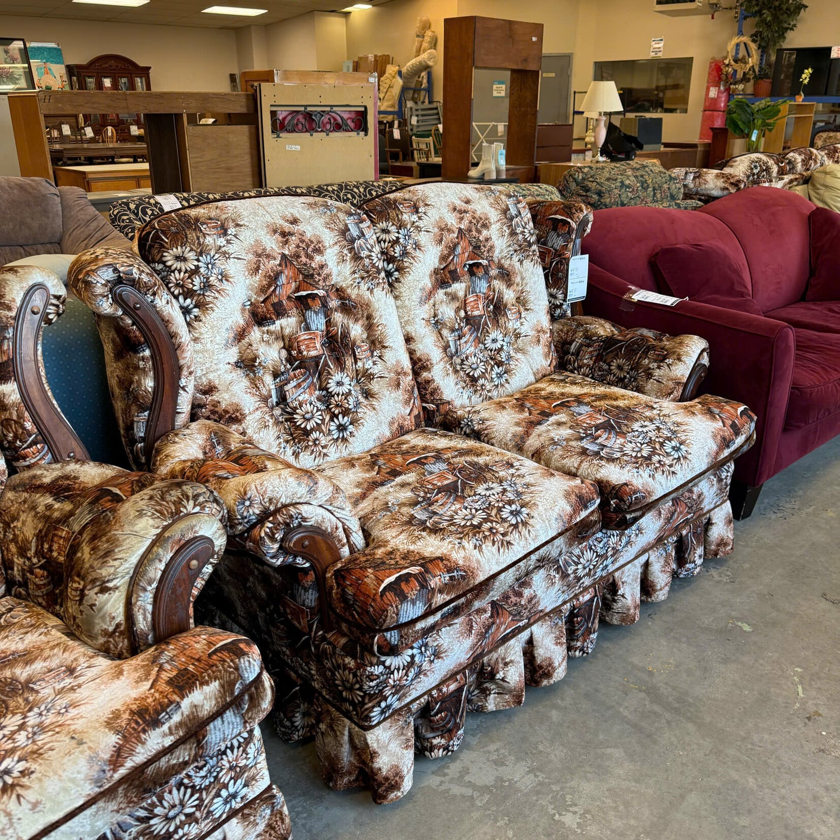 Farm Scene Loveseat