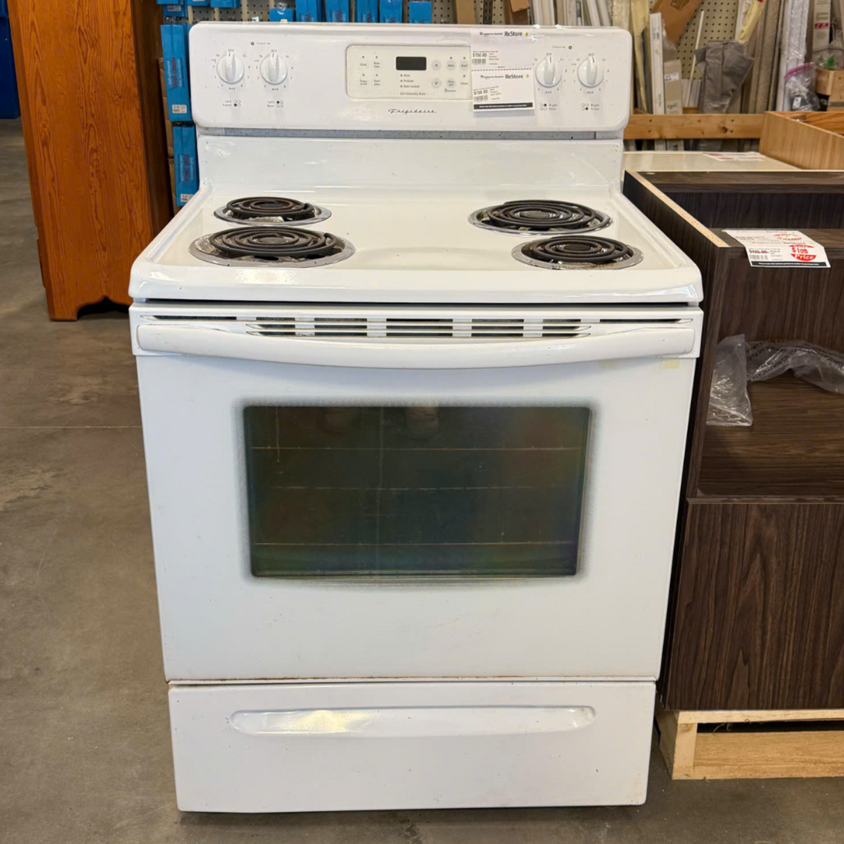 White Frigidaire Stove Tested