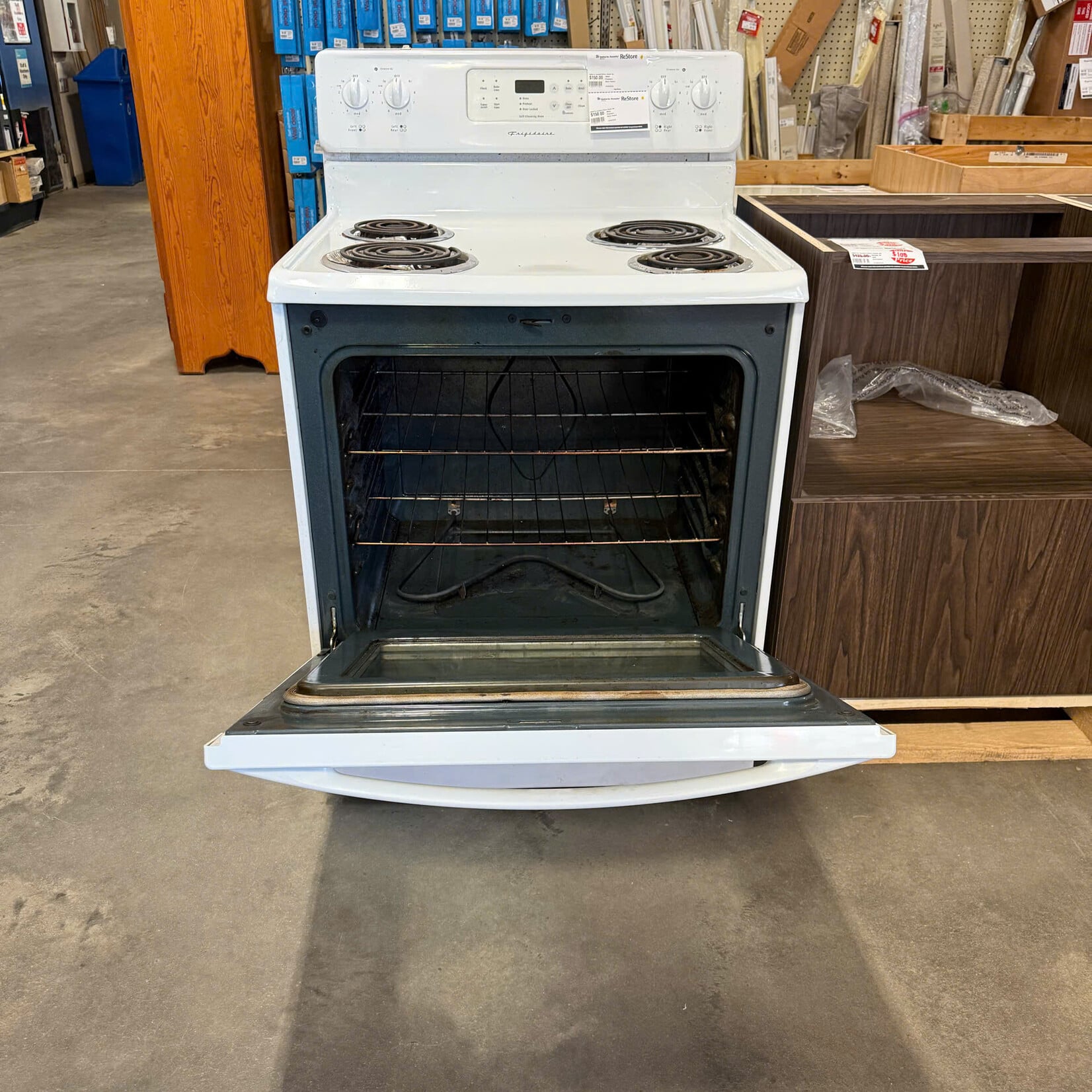 White Frigidaire Stove Tested