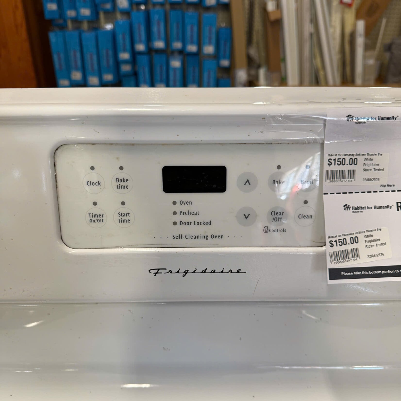 White Frigidaire Stove Tested