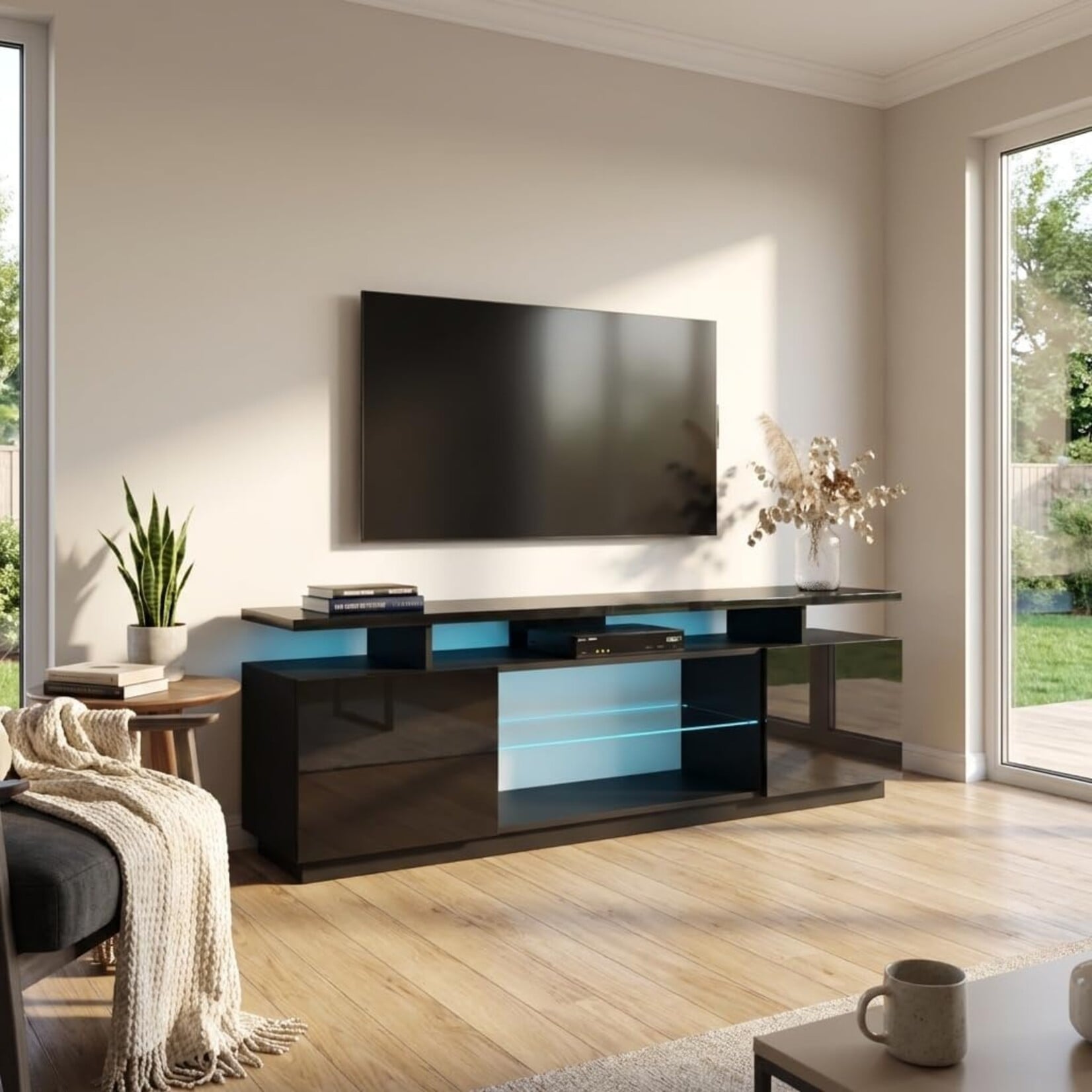 Black TV Stand IN BOX