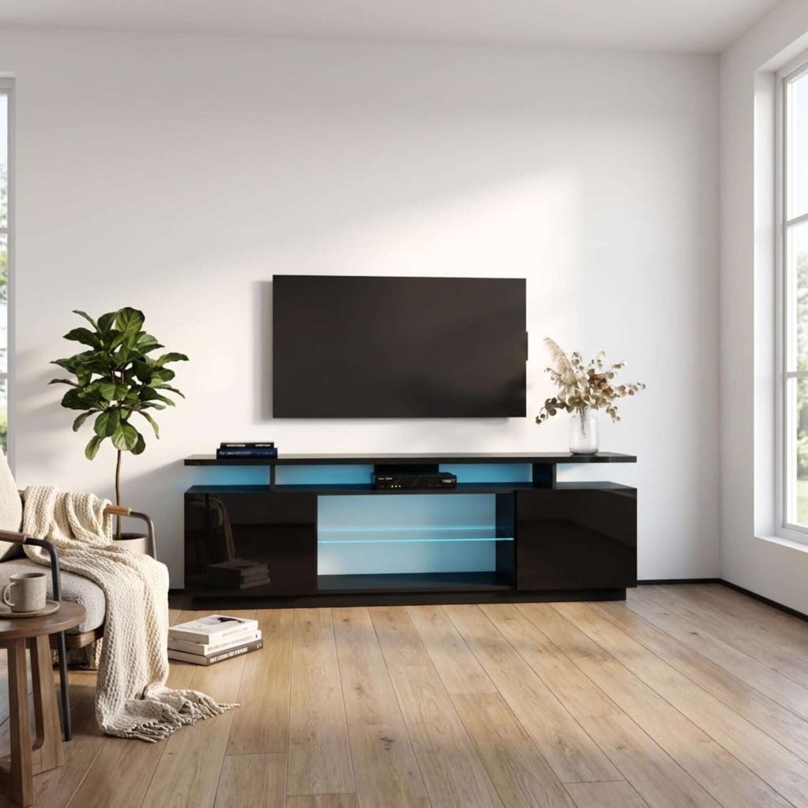 Black TV Stand IN BOX