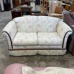 White Flower Design Love Seat
