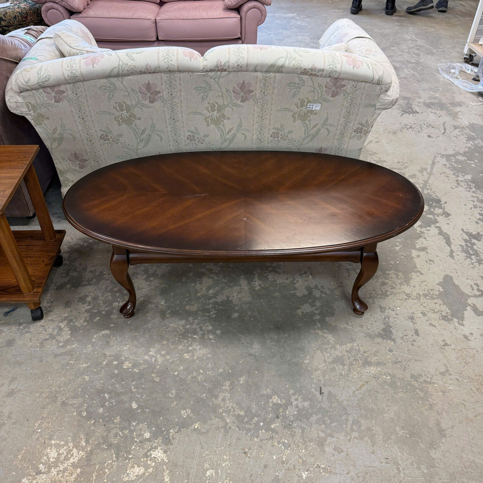 Oval Shaped Coffee Table