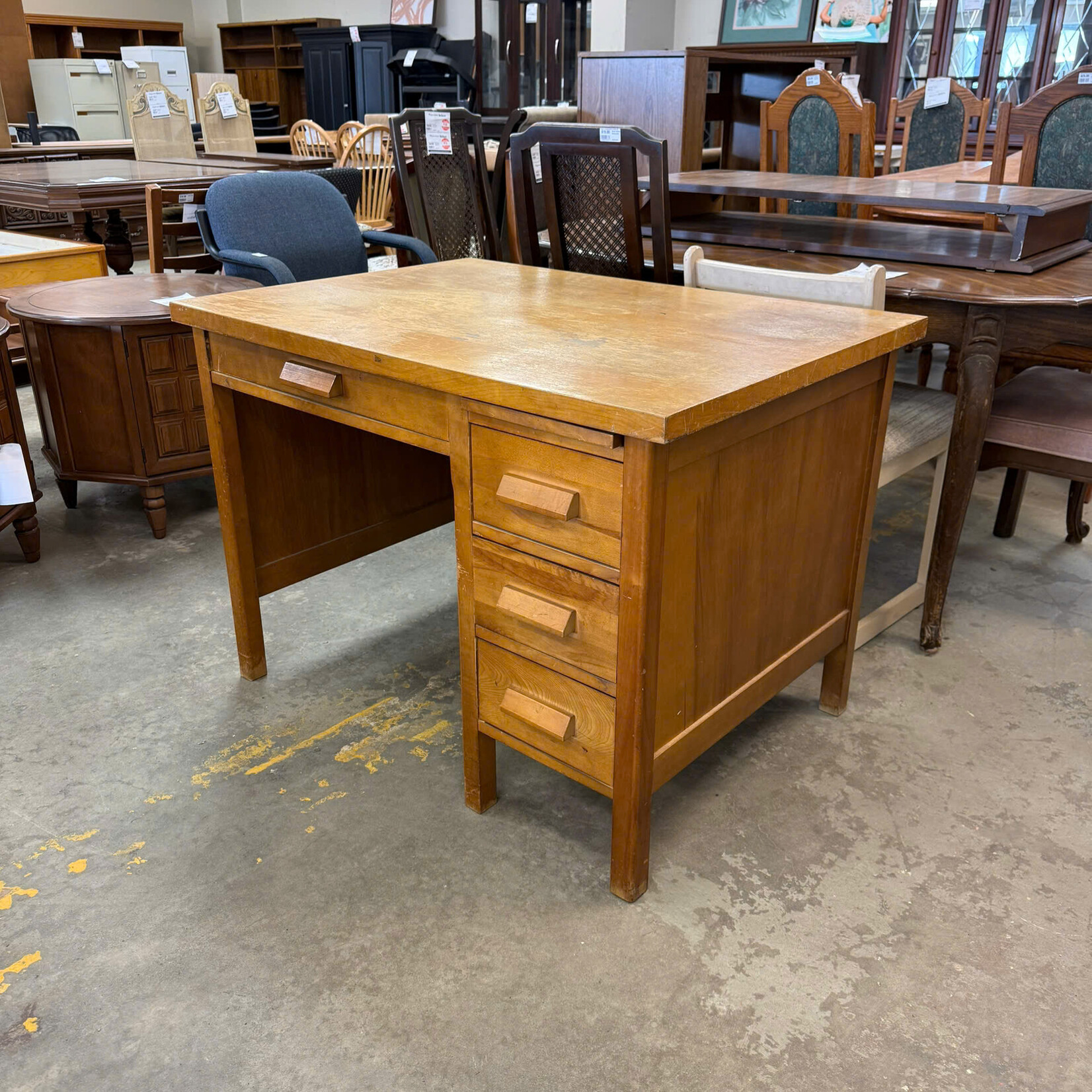 Wooden Table with 3 Drawers
