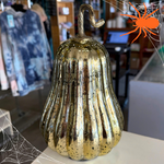 Sparkle Gold Glass Pumpkin