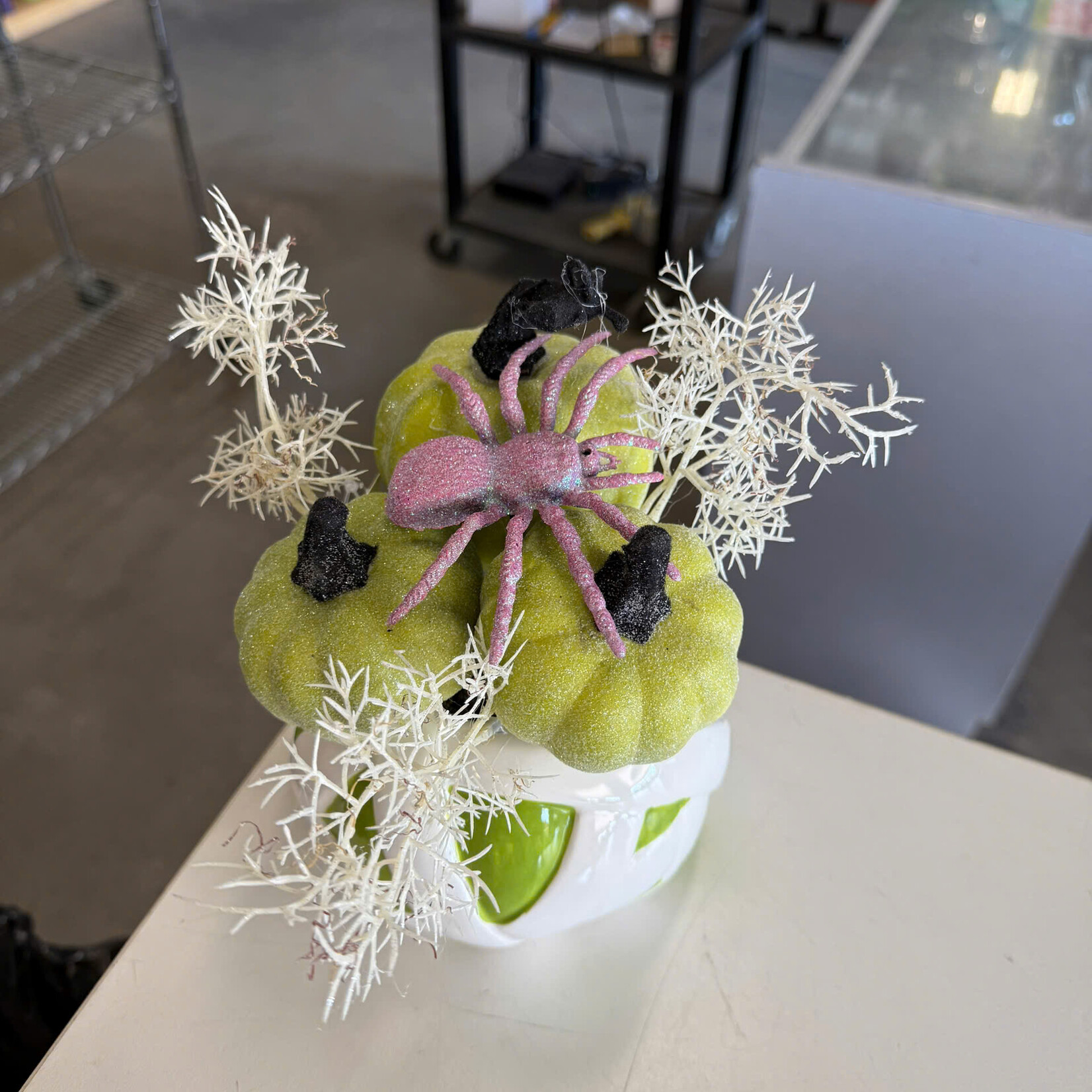 Green Pumpkins w Spider