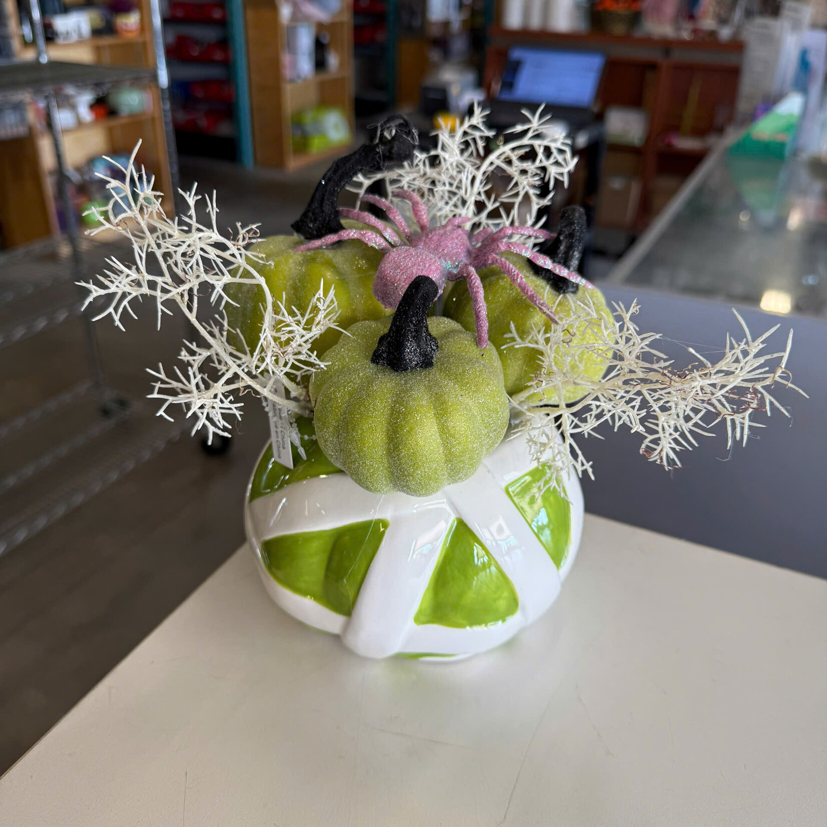 Green Pumpkins w Spider