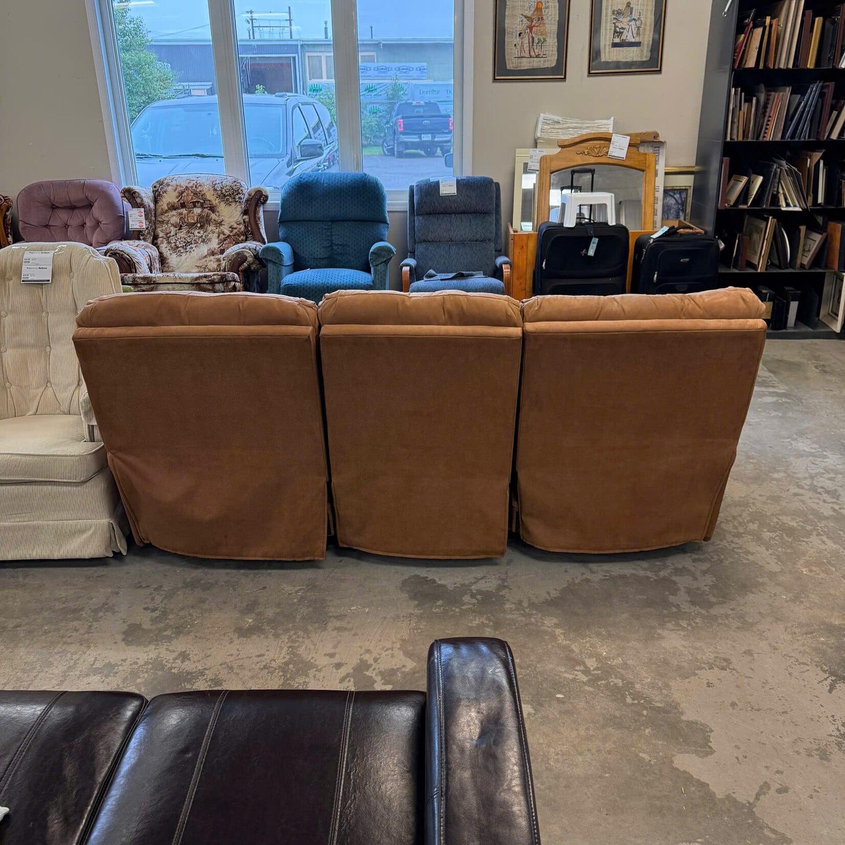 Light Brown L-Shape Couch