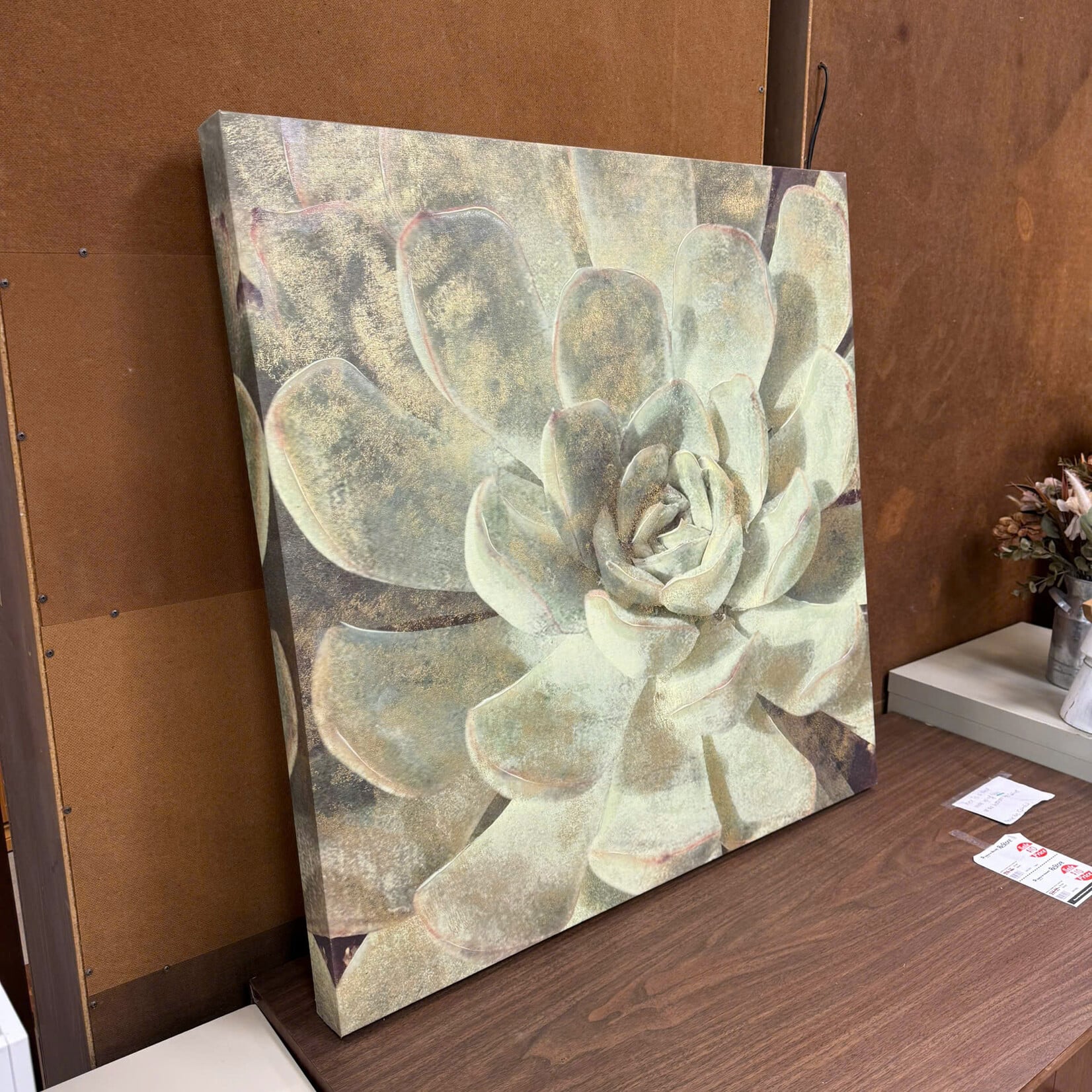Green Succulent Art