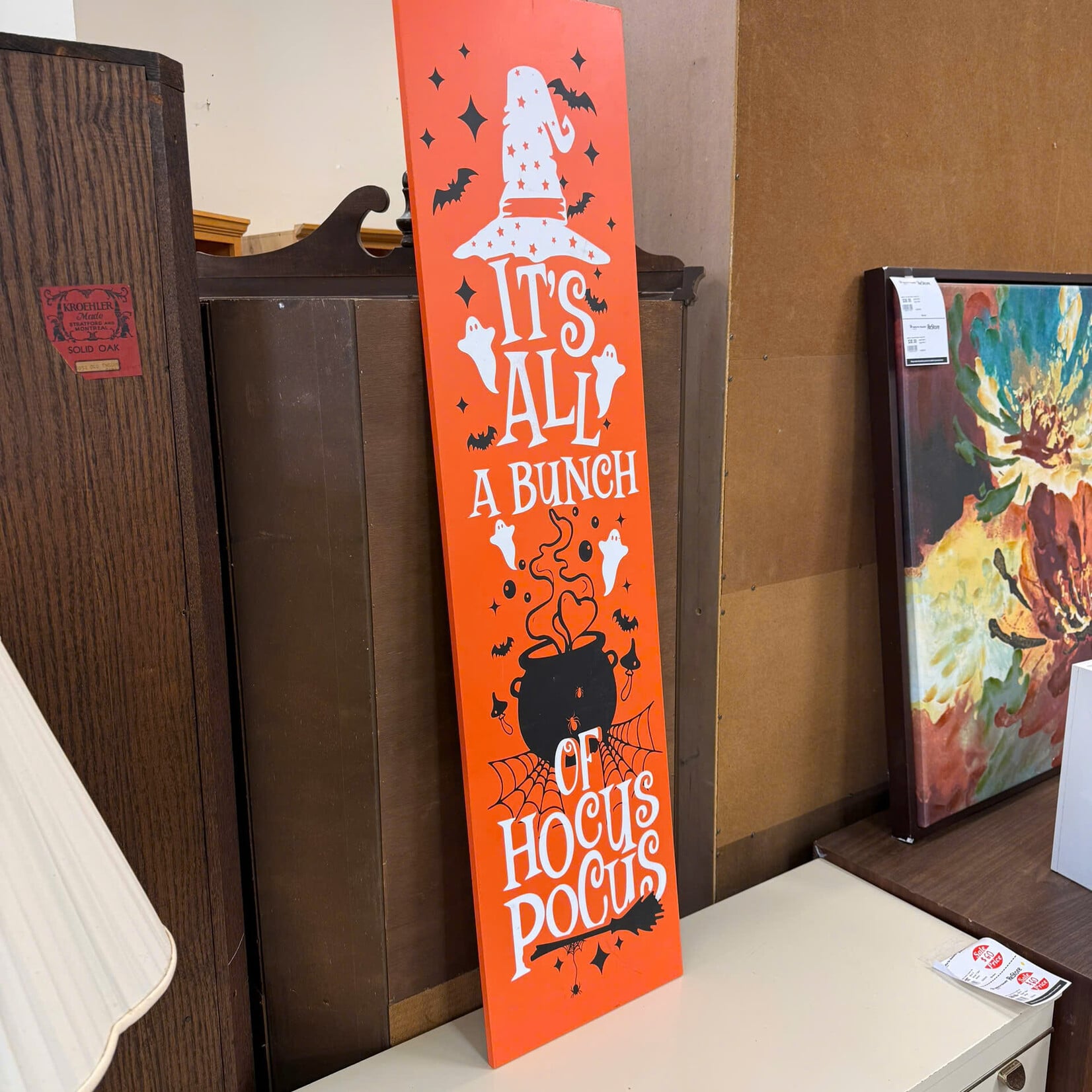 Orange Halloween Sign