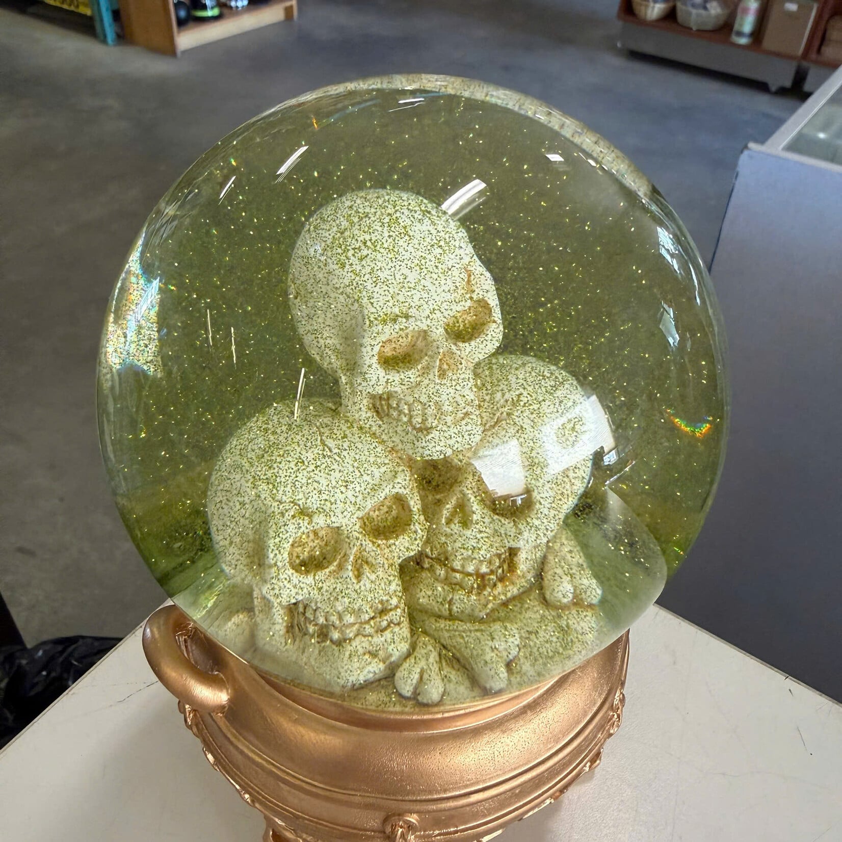 Halloween Skull Snow Globe