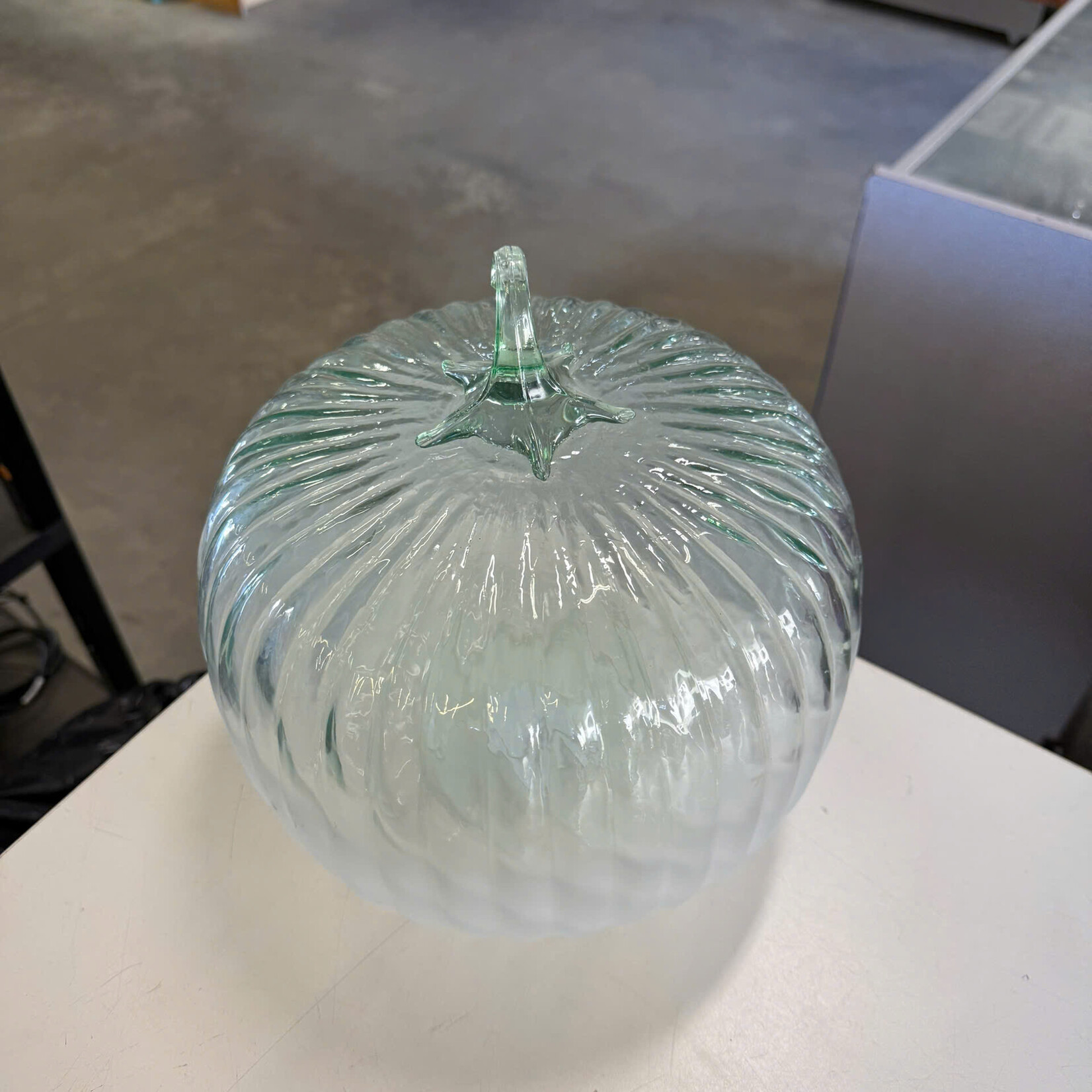 Frost Clear Glass Pumpkin