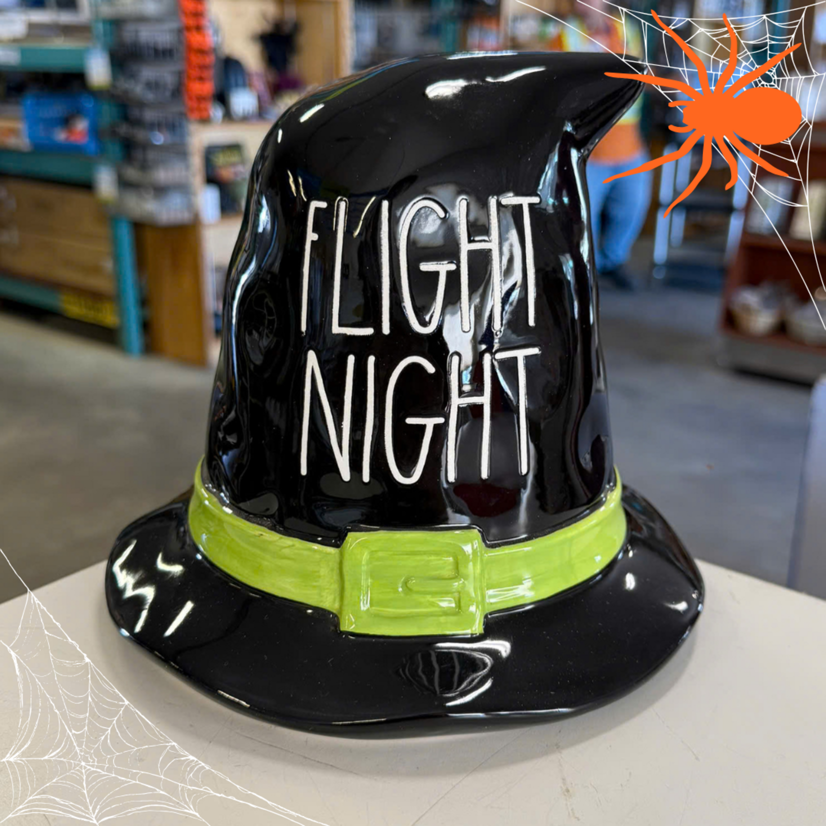 Ceramic Witch Hat Decoration