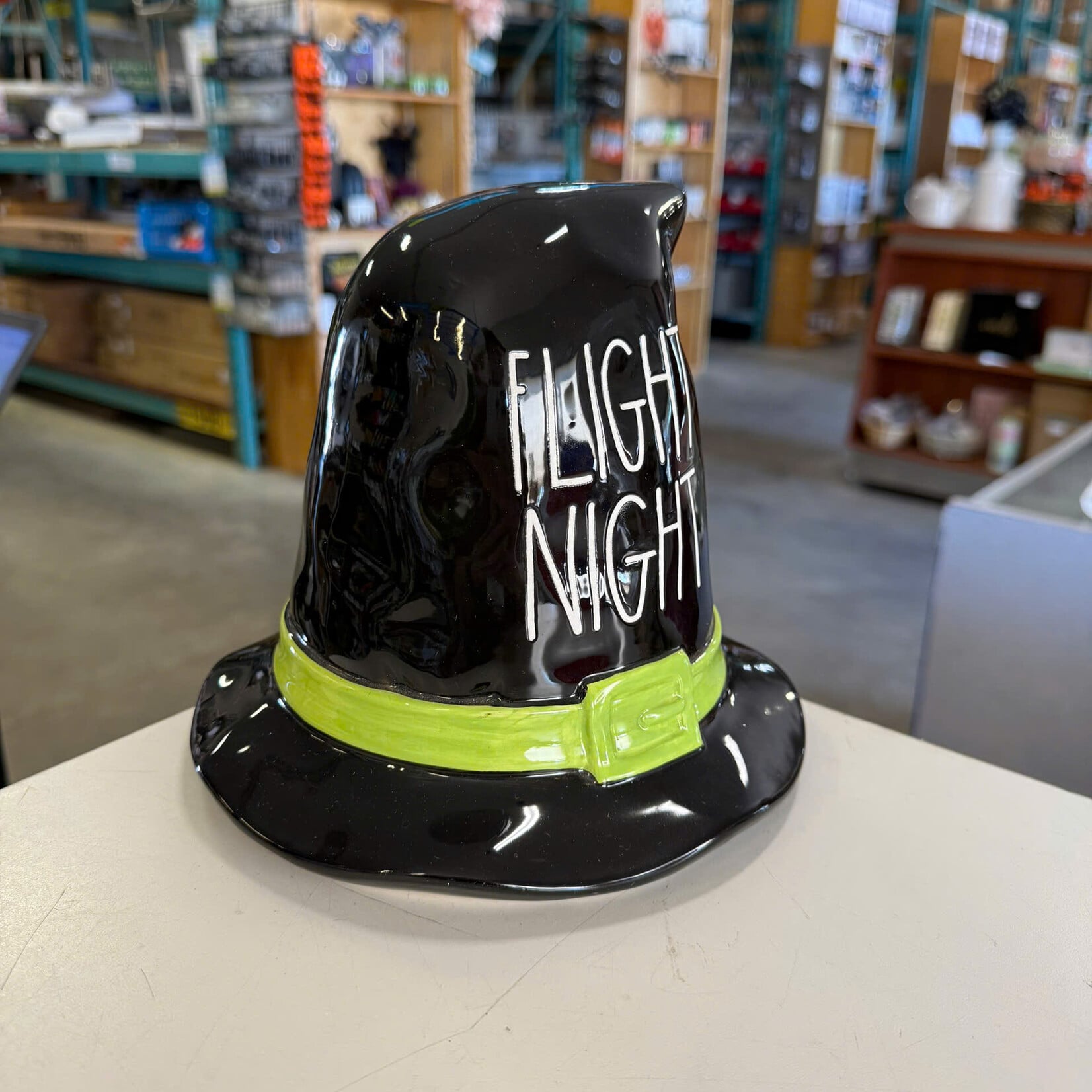Ceramic Witch Hat Decoration