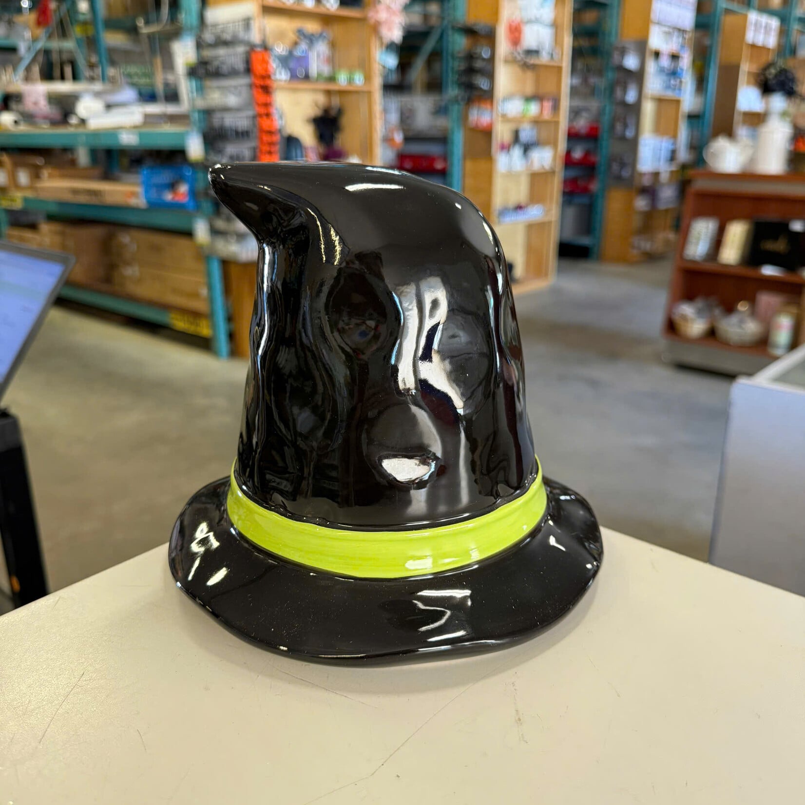 Ceramic Witch Hat Decoration
