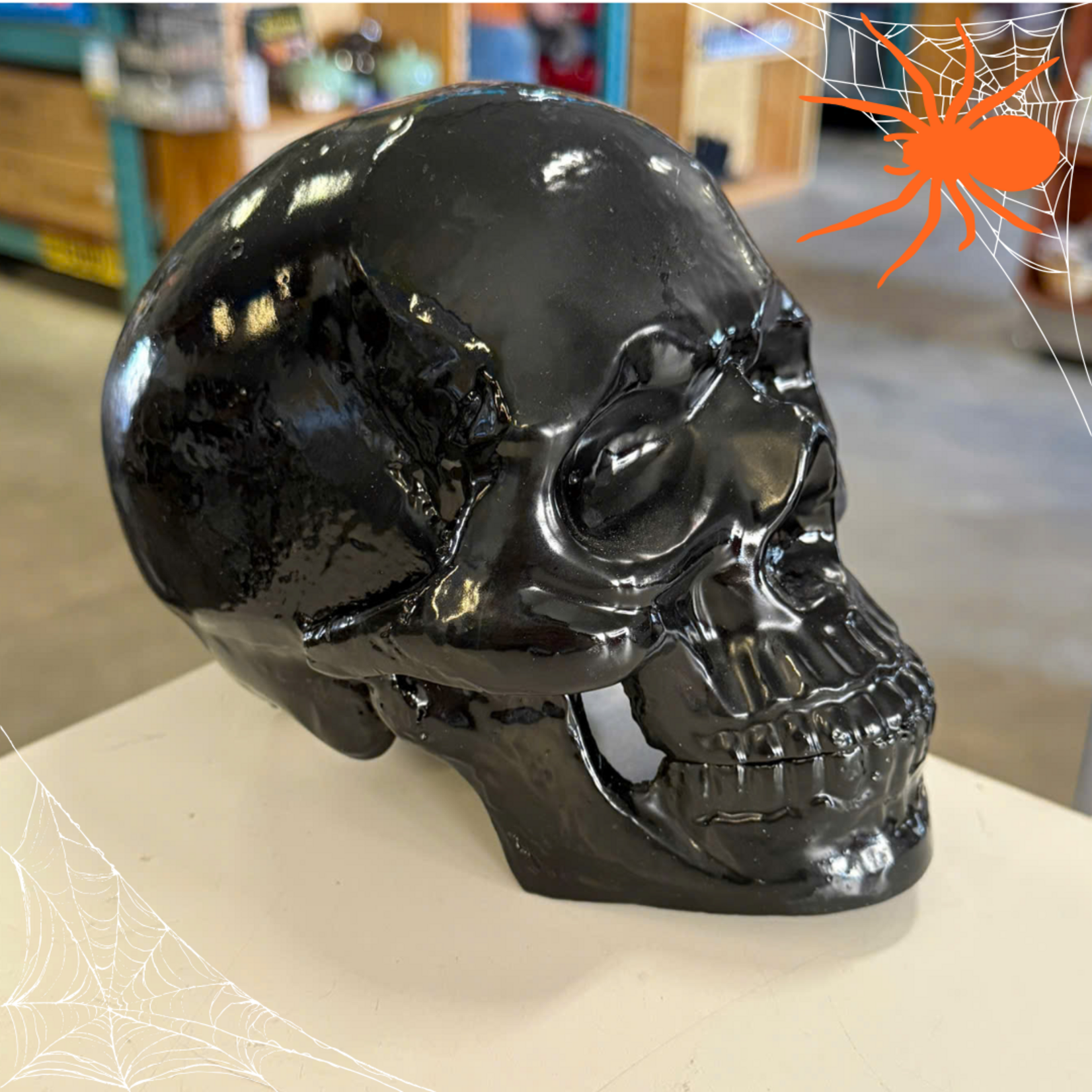 Metal Skull Decor