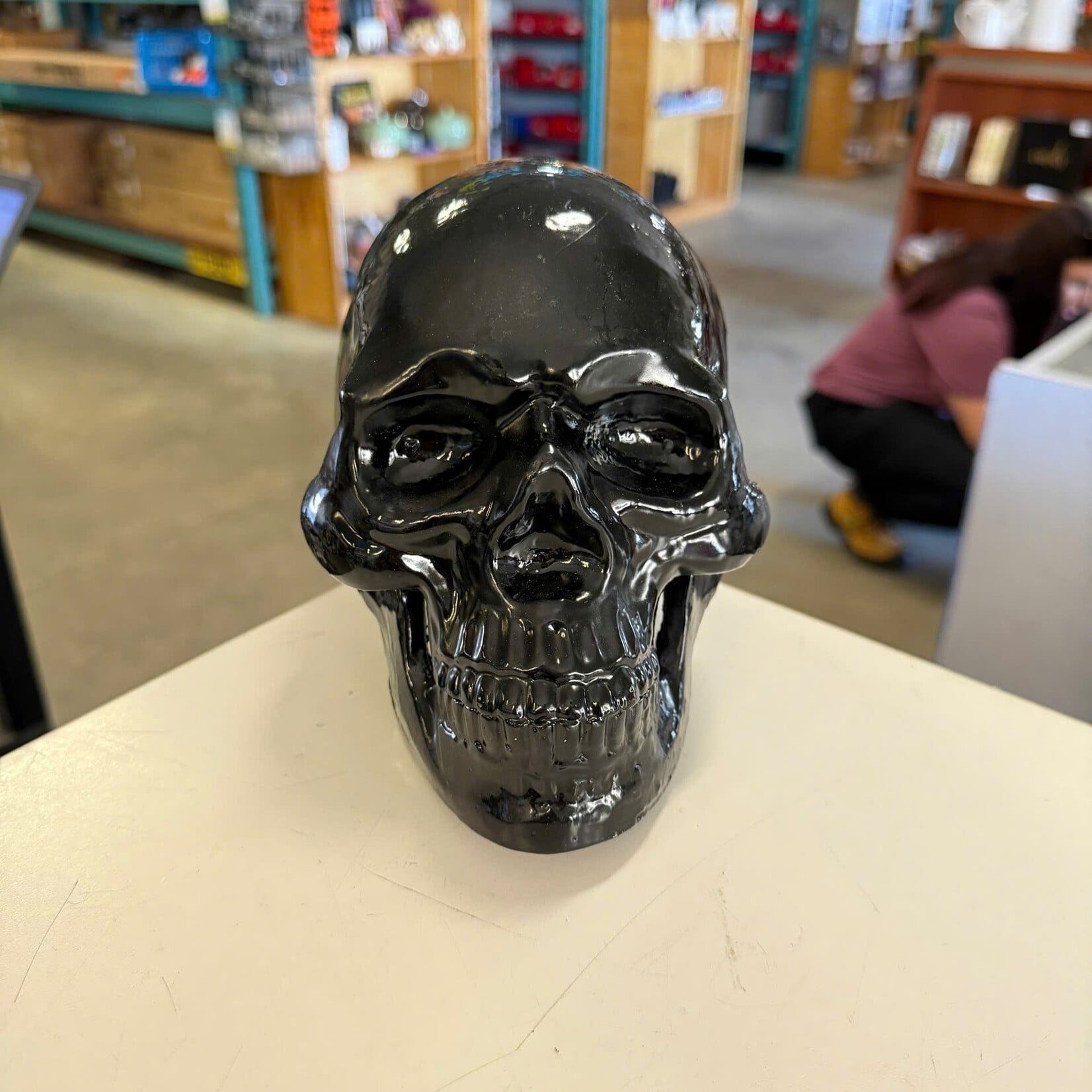Metal Skull Decor