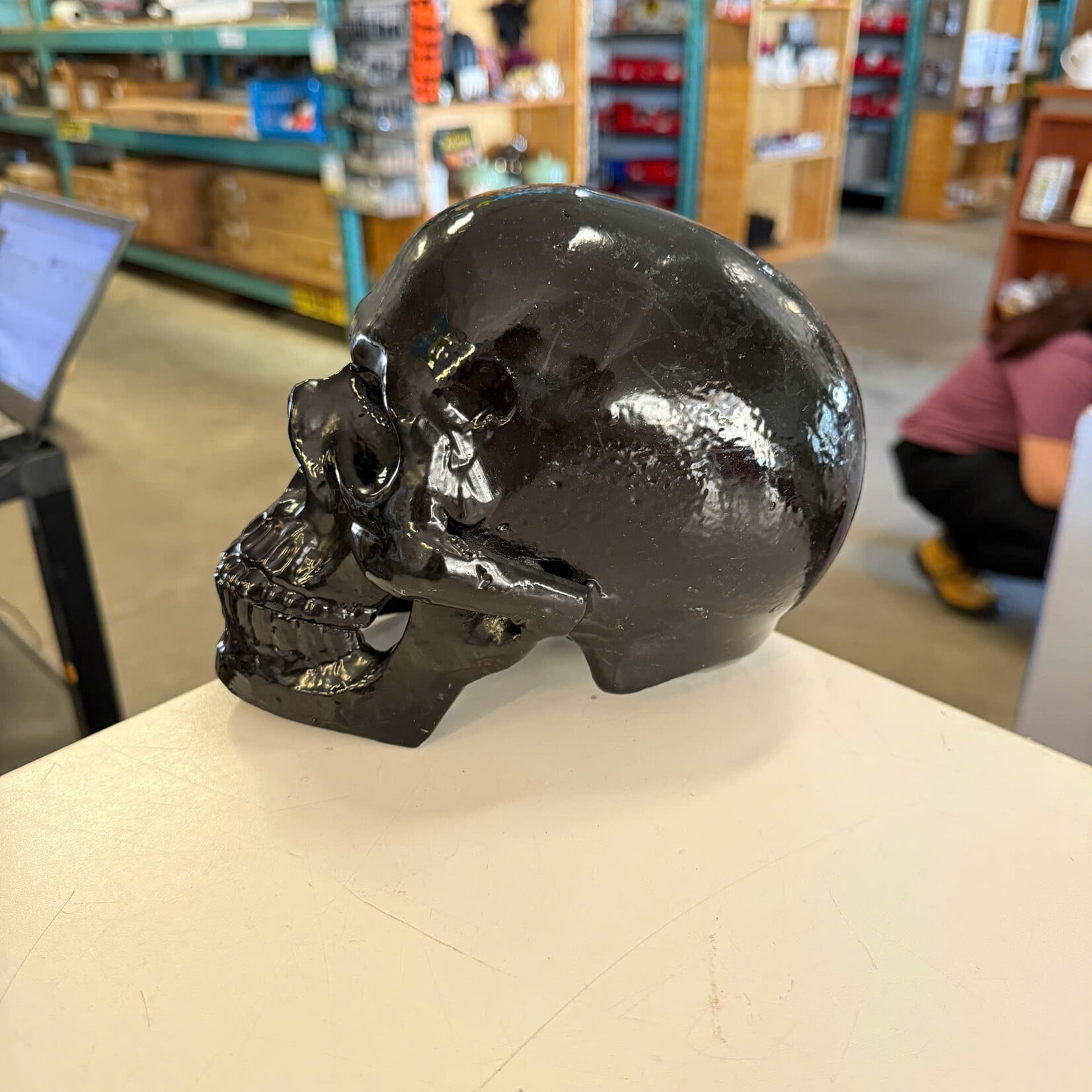 Metal Skull Decor