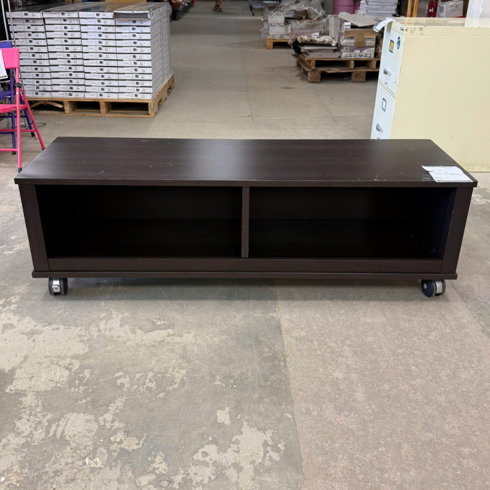 Two-section Storage Shelf With Wheels