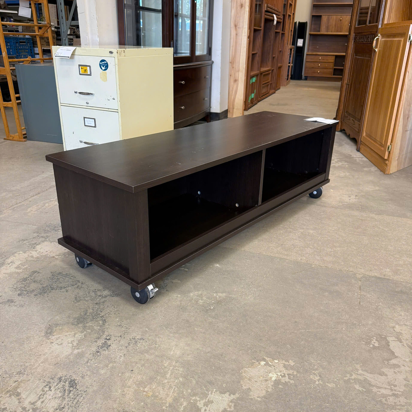 Two-section Storage Shelf With Wheels