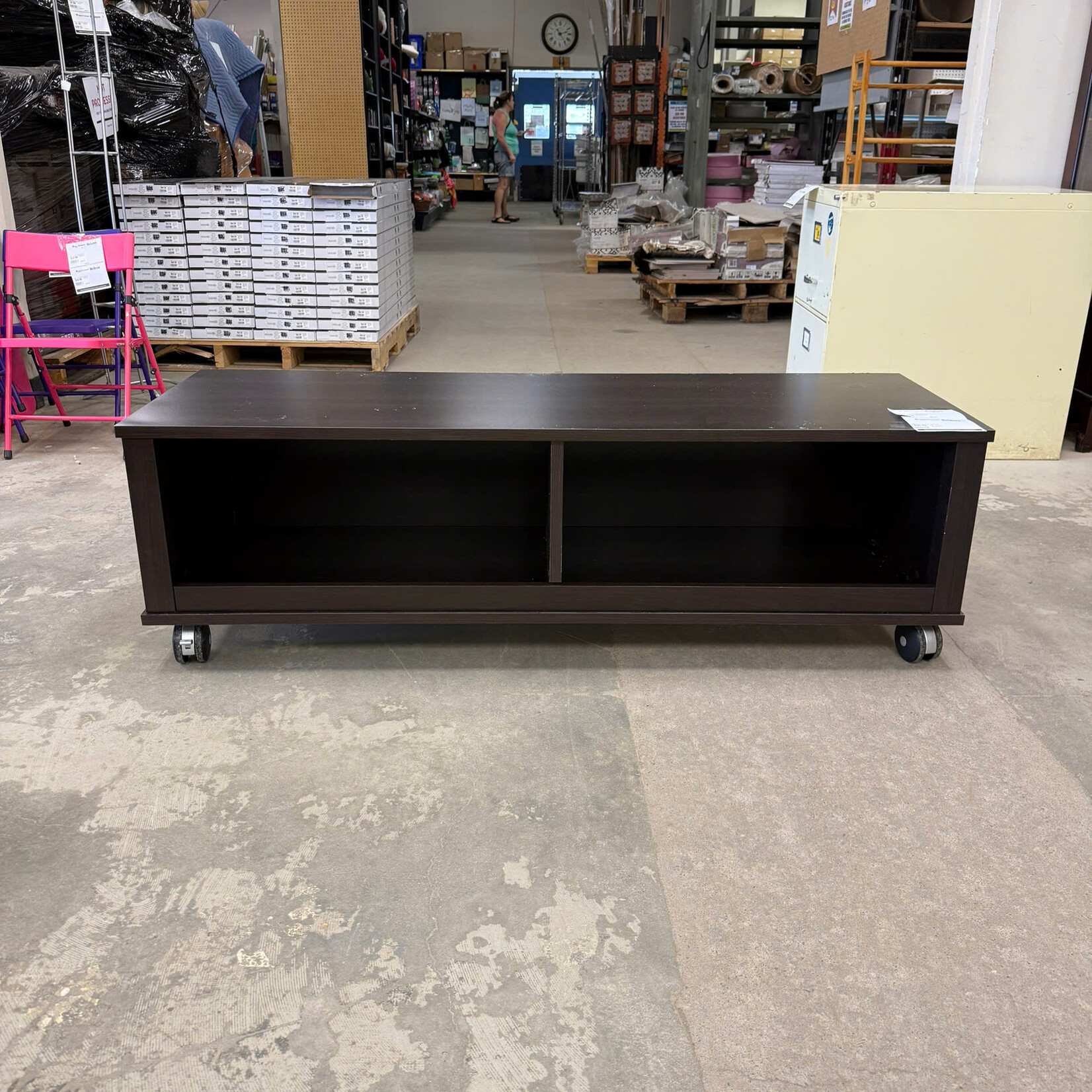 Two-section Storage Shelf With Wheels