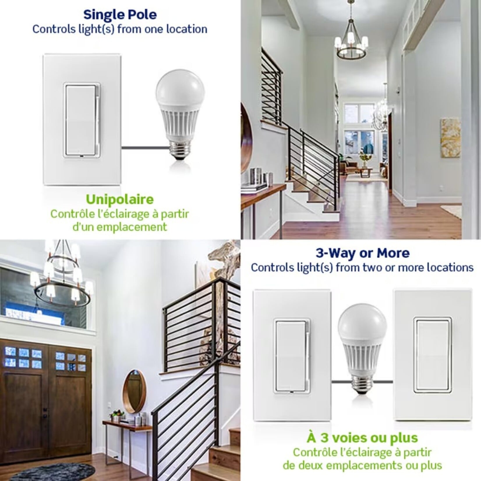Rocker Dimmers w. Slider