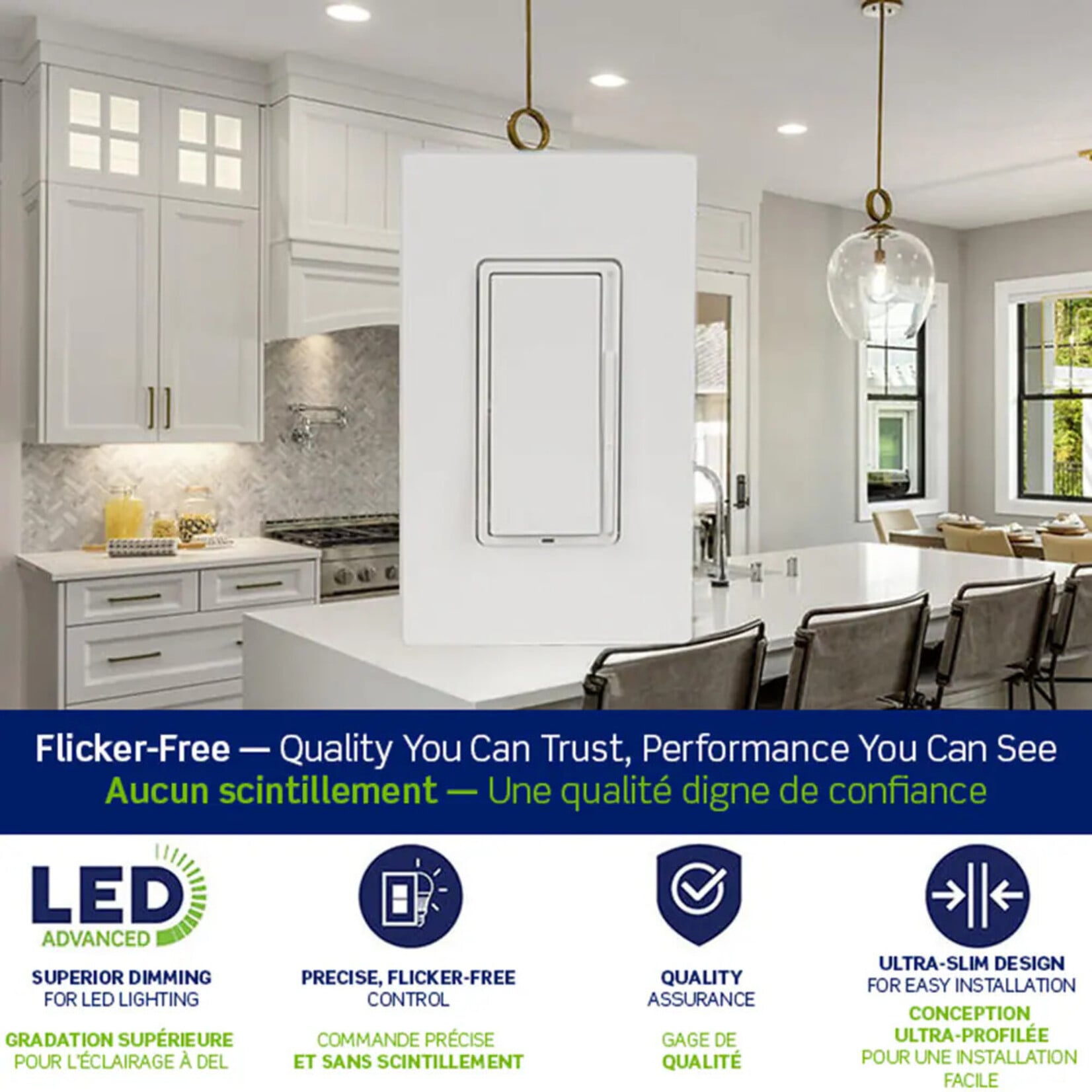 Rocker Dimmers w. Slider