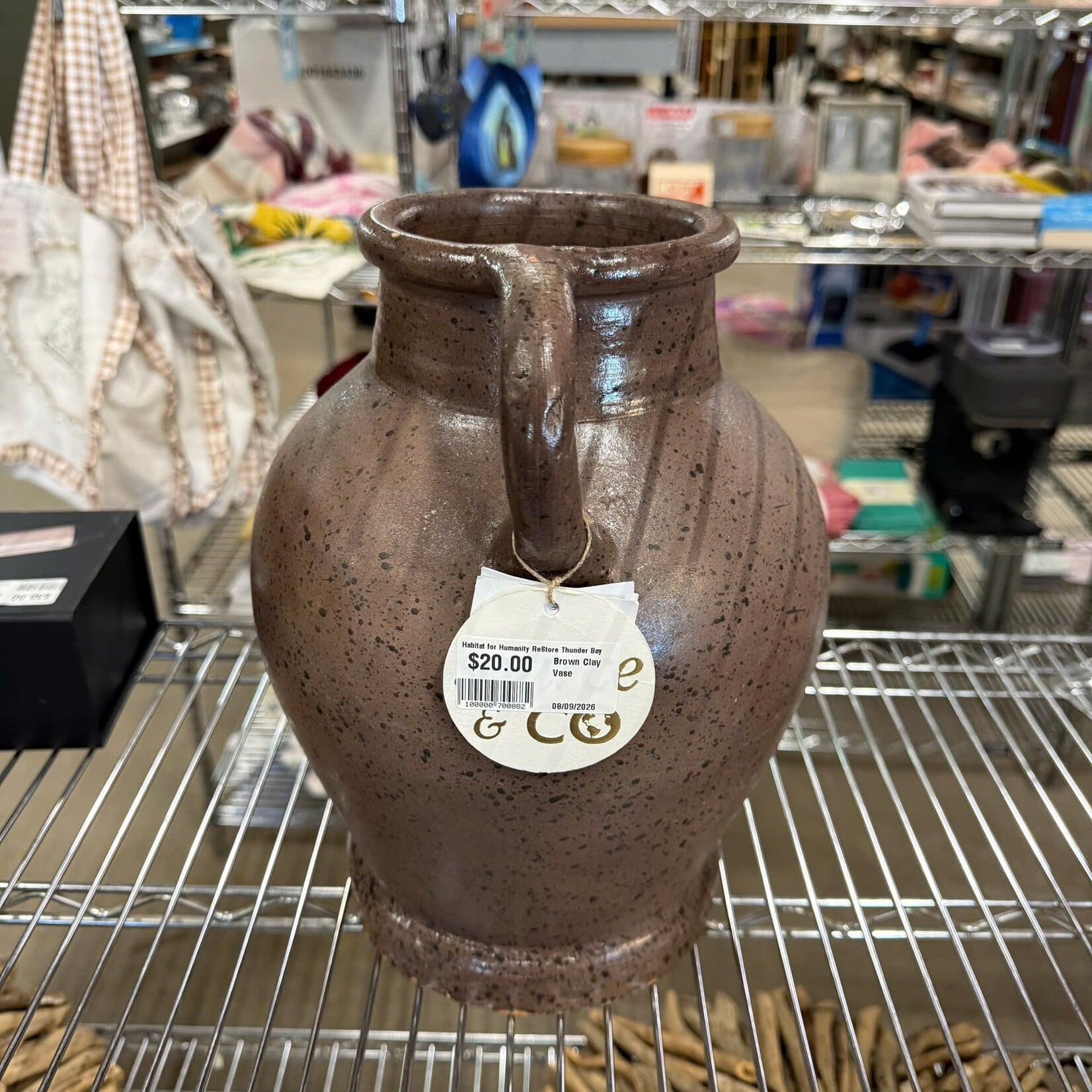 Brown Clay Vase