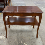 Vintage Two-tier Wooden End Table