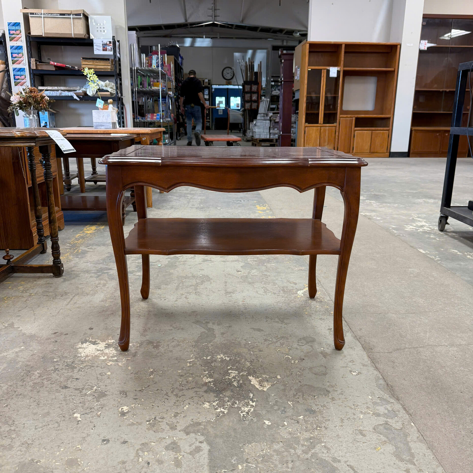 Vintage Two-tier Wooden End Table