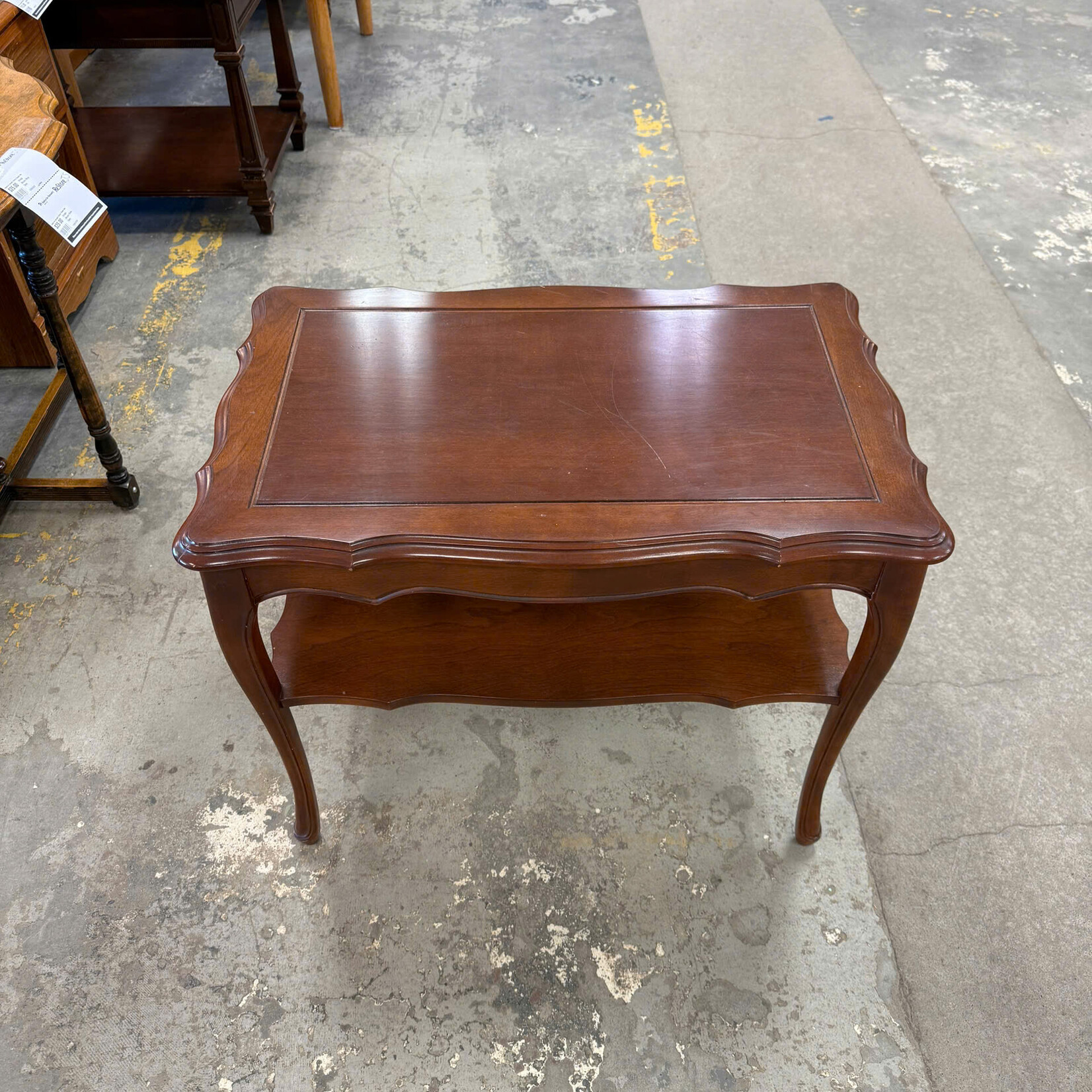 Vintage Two-tier Wooden End Table
