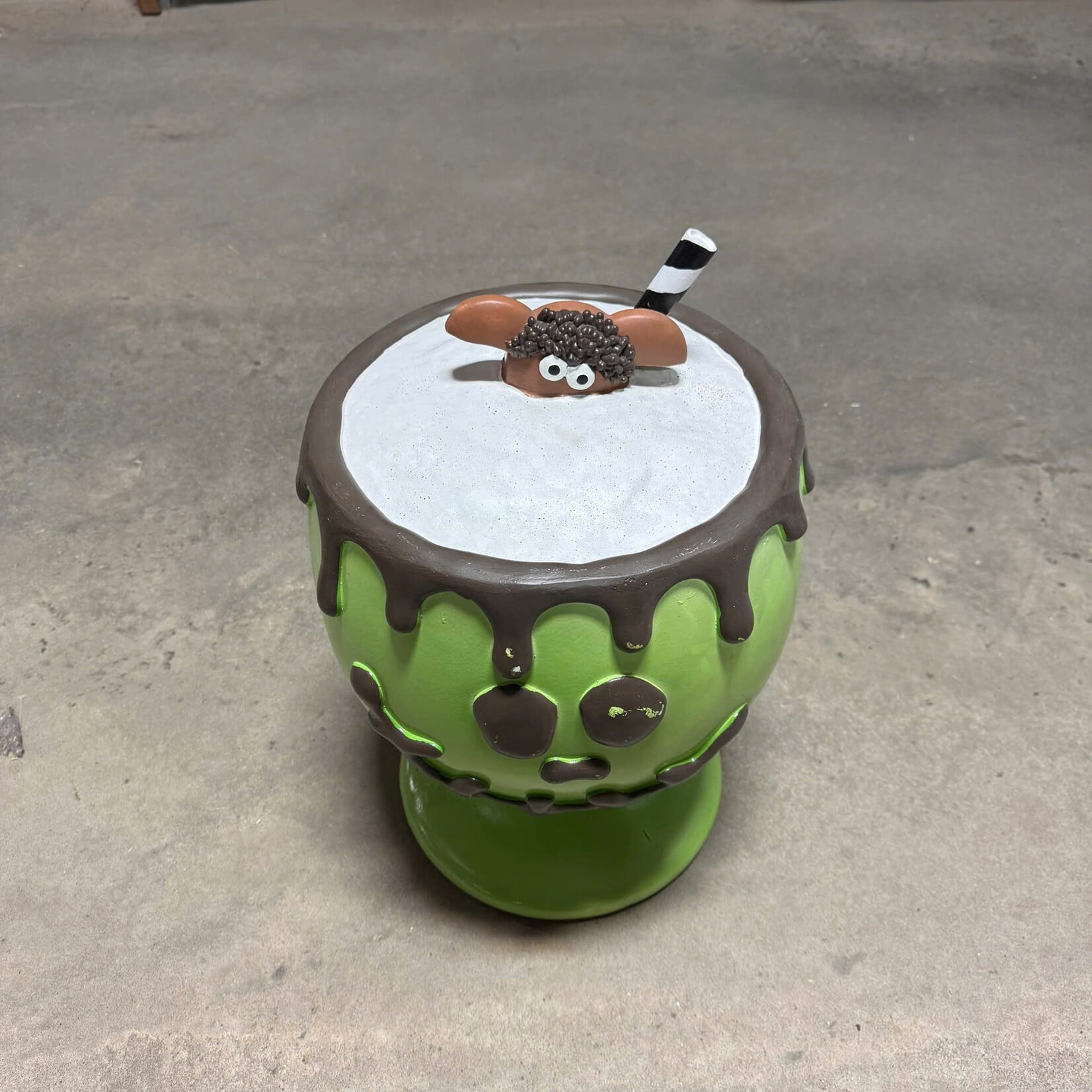 Frankenstein Cookies + Cream Shake Stool