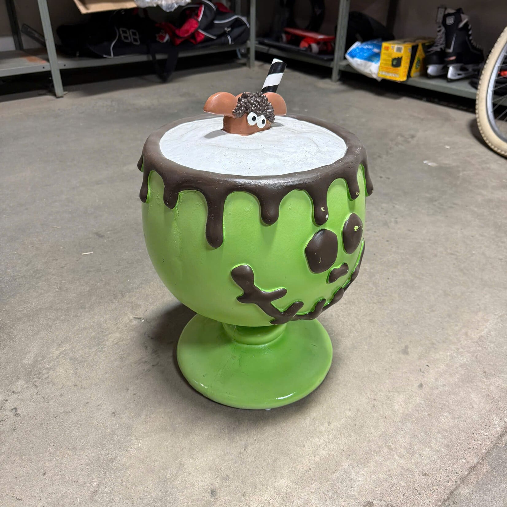 Frankenstein Cookies + Cream Shake Stool