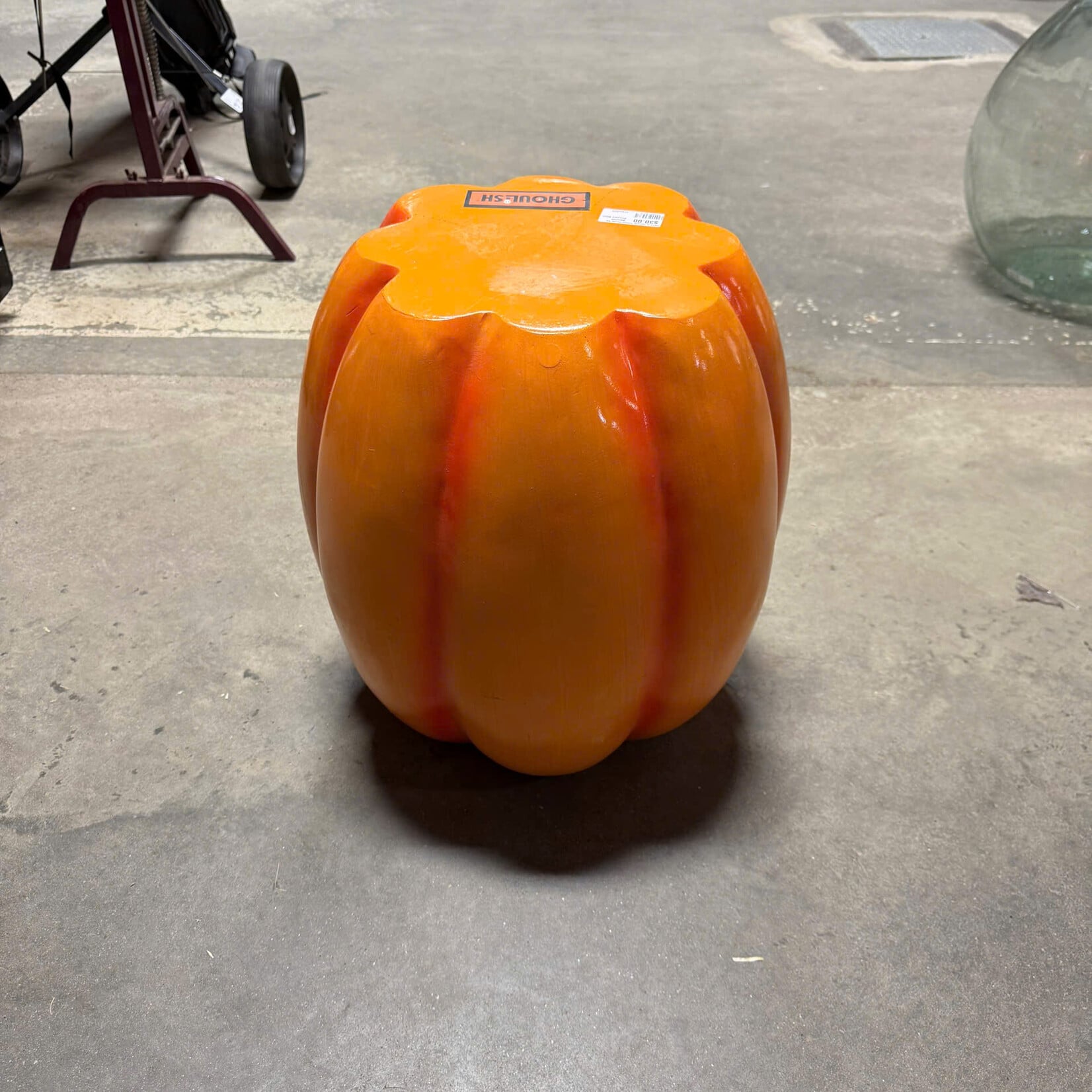 Ghoulish Pumpkin Stool