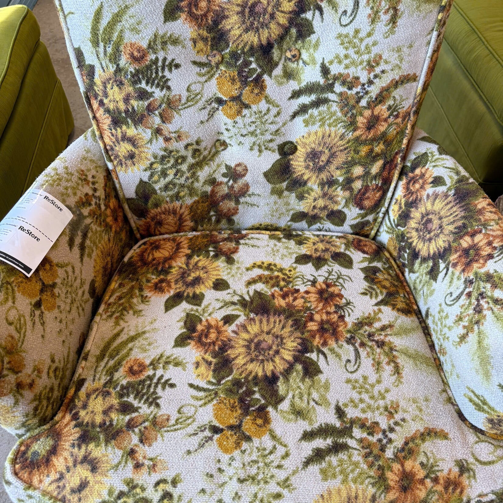 Sunflower Swivel Rocking Chair