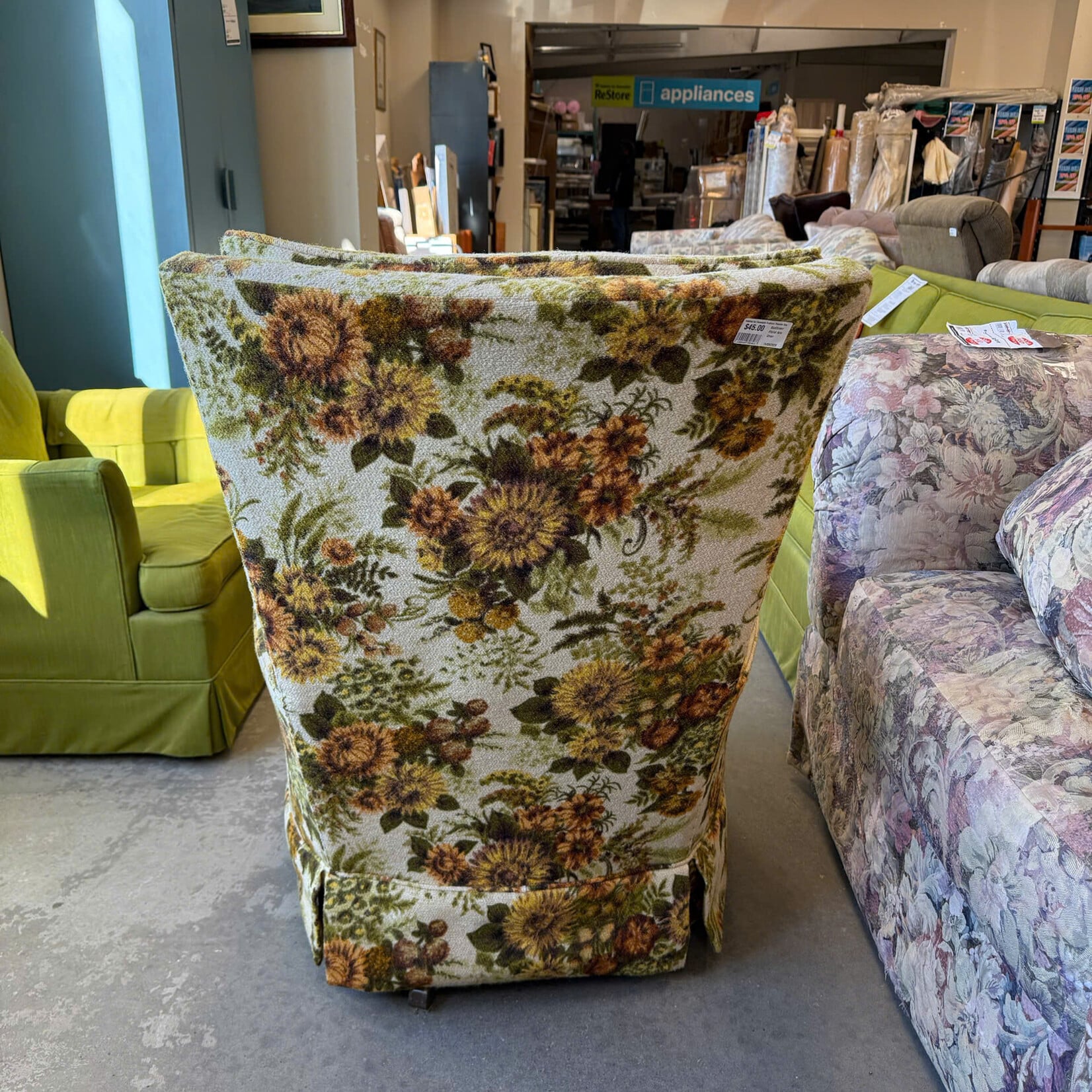 Sunflower Swivel Rocking Chair