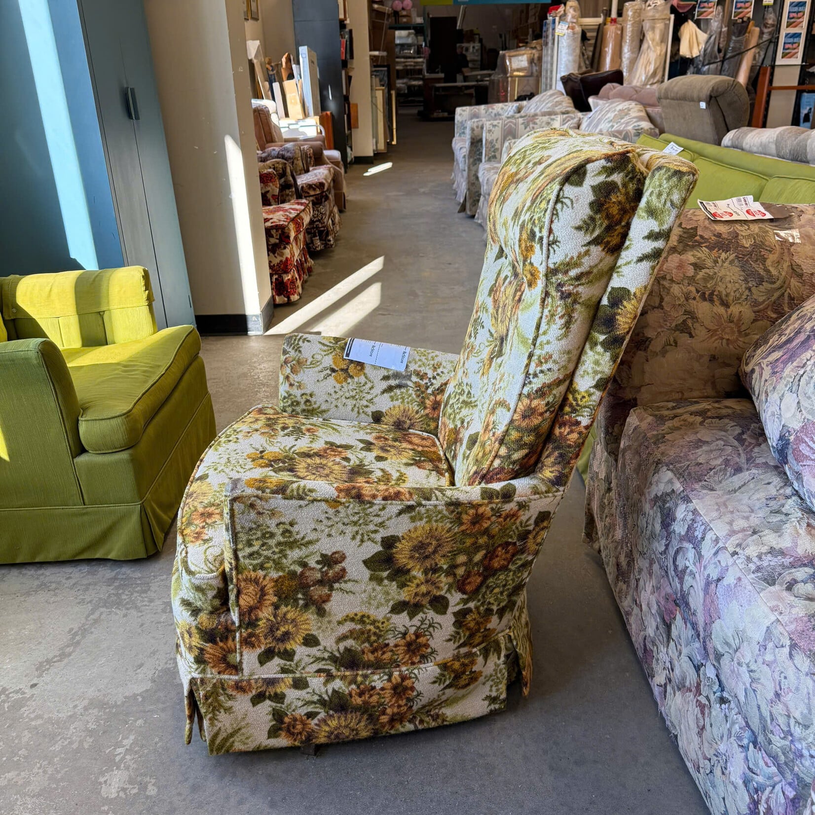 Sunflower Swivel Rocking Chair