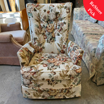 Floral Swivel Rocking Chair