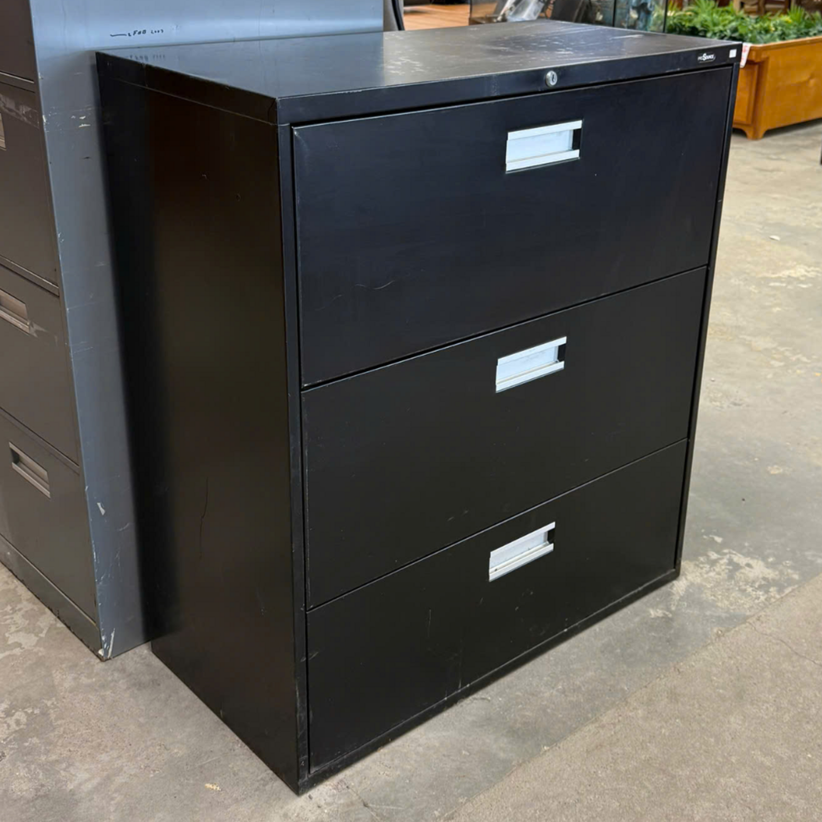 Black File Cabinet